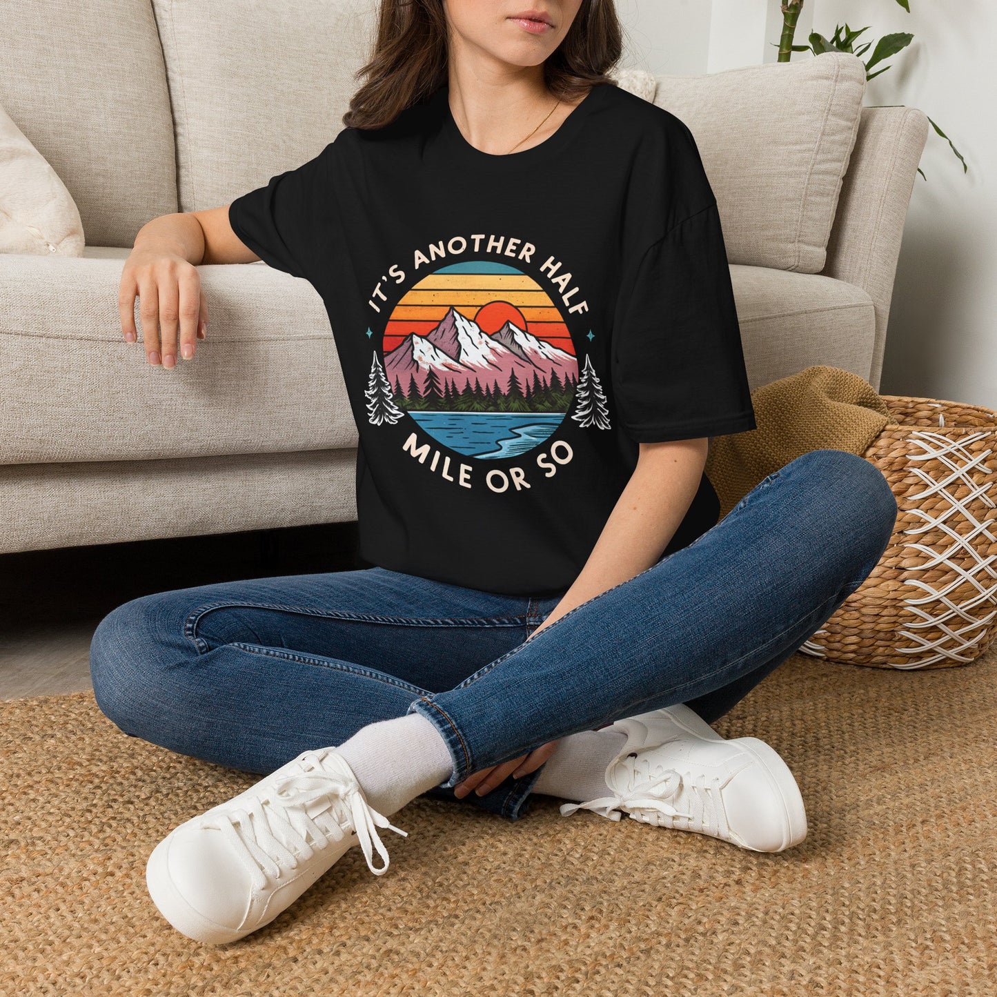 Vintage Mountain T-Shirt — "It's Another Half Mile or So" Outdoor Tee
