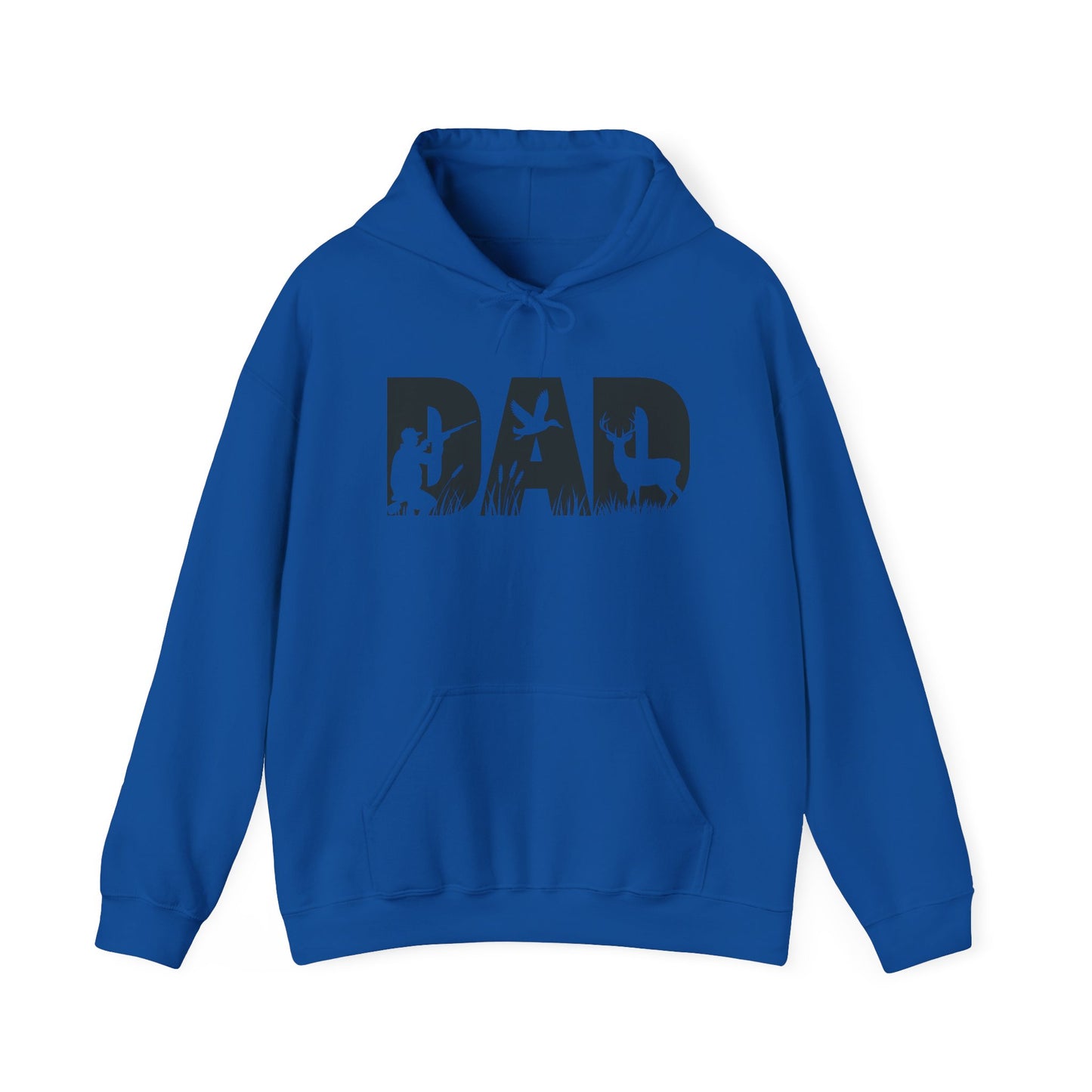Dad Silhouette Hoodie — Outdoor Hunting & Fishing Father’s Day Sweatshirt