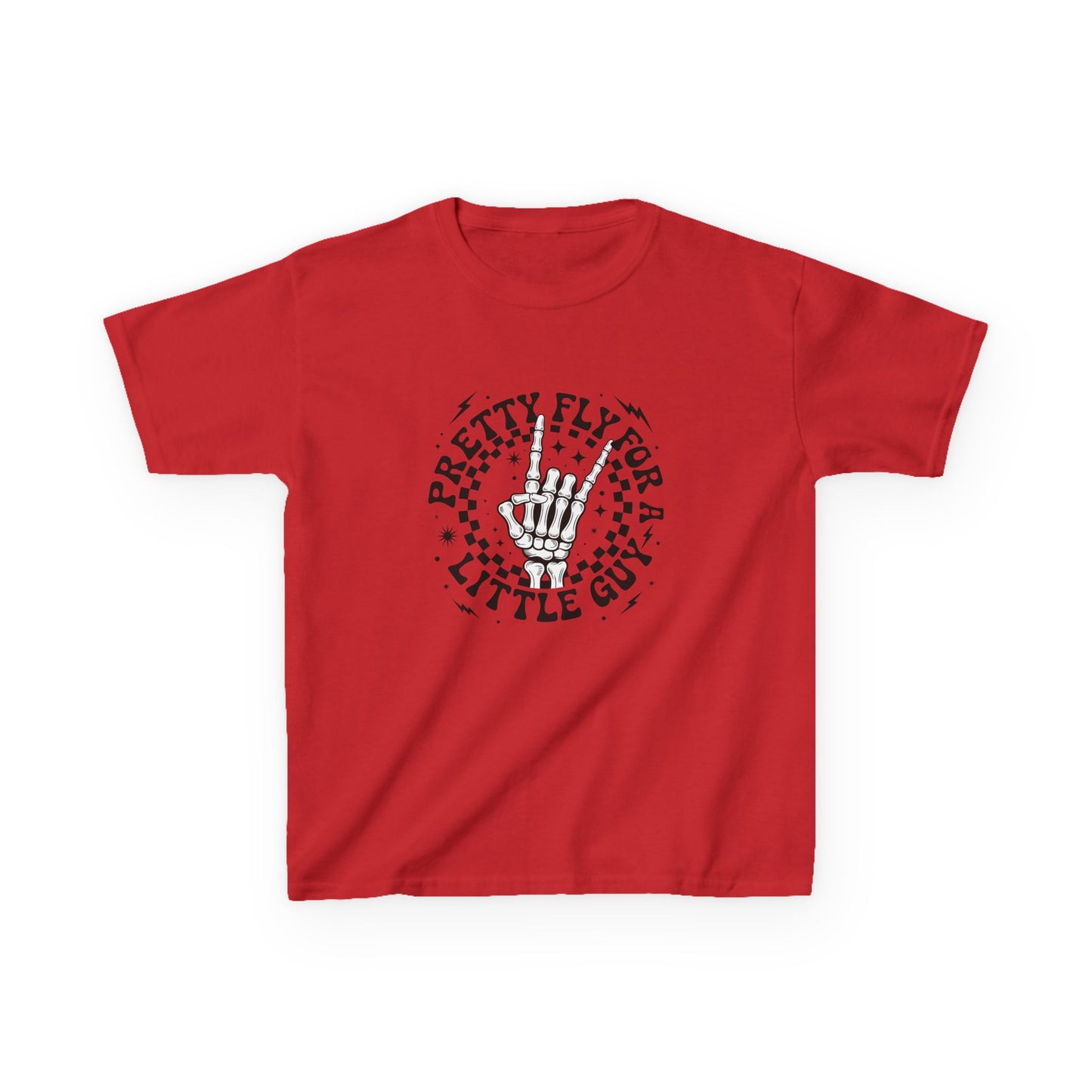 Kids Tee — "Pretty Fly for a Little Guy" Retro Hand Graphic