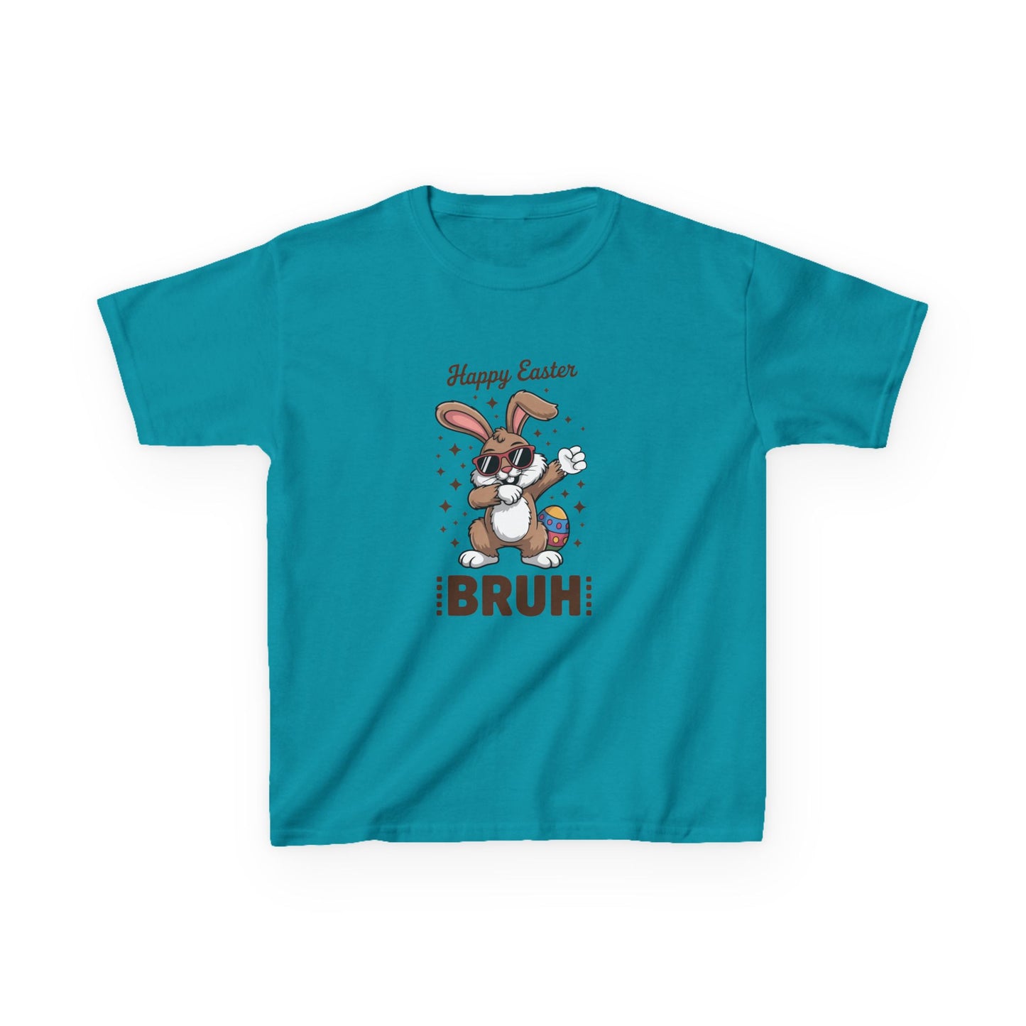 Kids Tee - 'Happy Easter BRUH' Funny Bunny Easter Egg Shirt