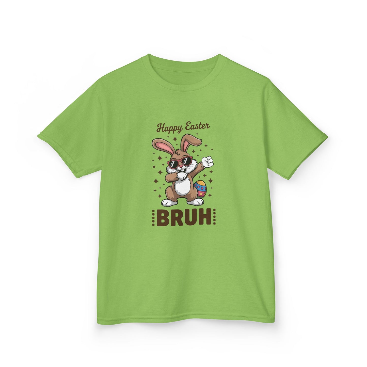 Kids Tee - 'Happy Easter BRUH' Funny Bunny Easter Egg Shirt