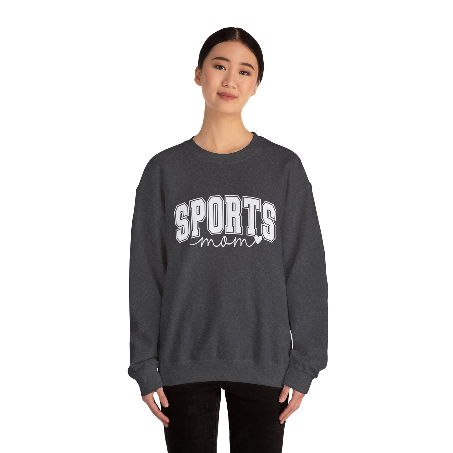 Sports Mom Crewneck Sweatshirt — Athletic Mom Graphic Pullover