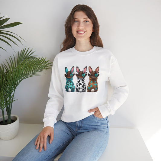 Easter Trio Bunny Crewneck Sweatshirt