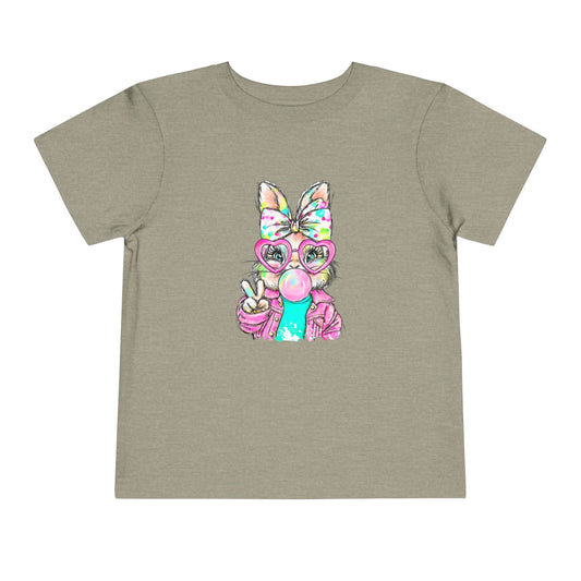 Cute Bunny Bubblegum Toddler Tee