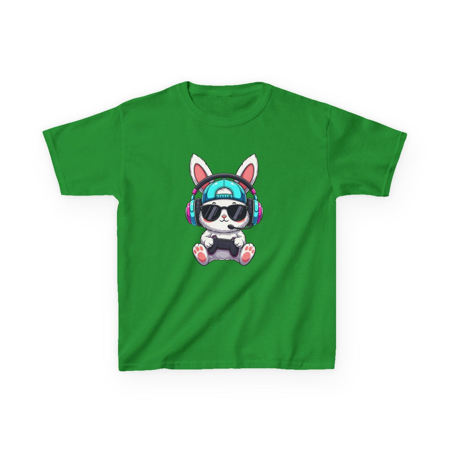 Kids Bunny DJ Tee — Cute Bunny with Headphones Kids T-Shirt