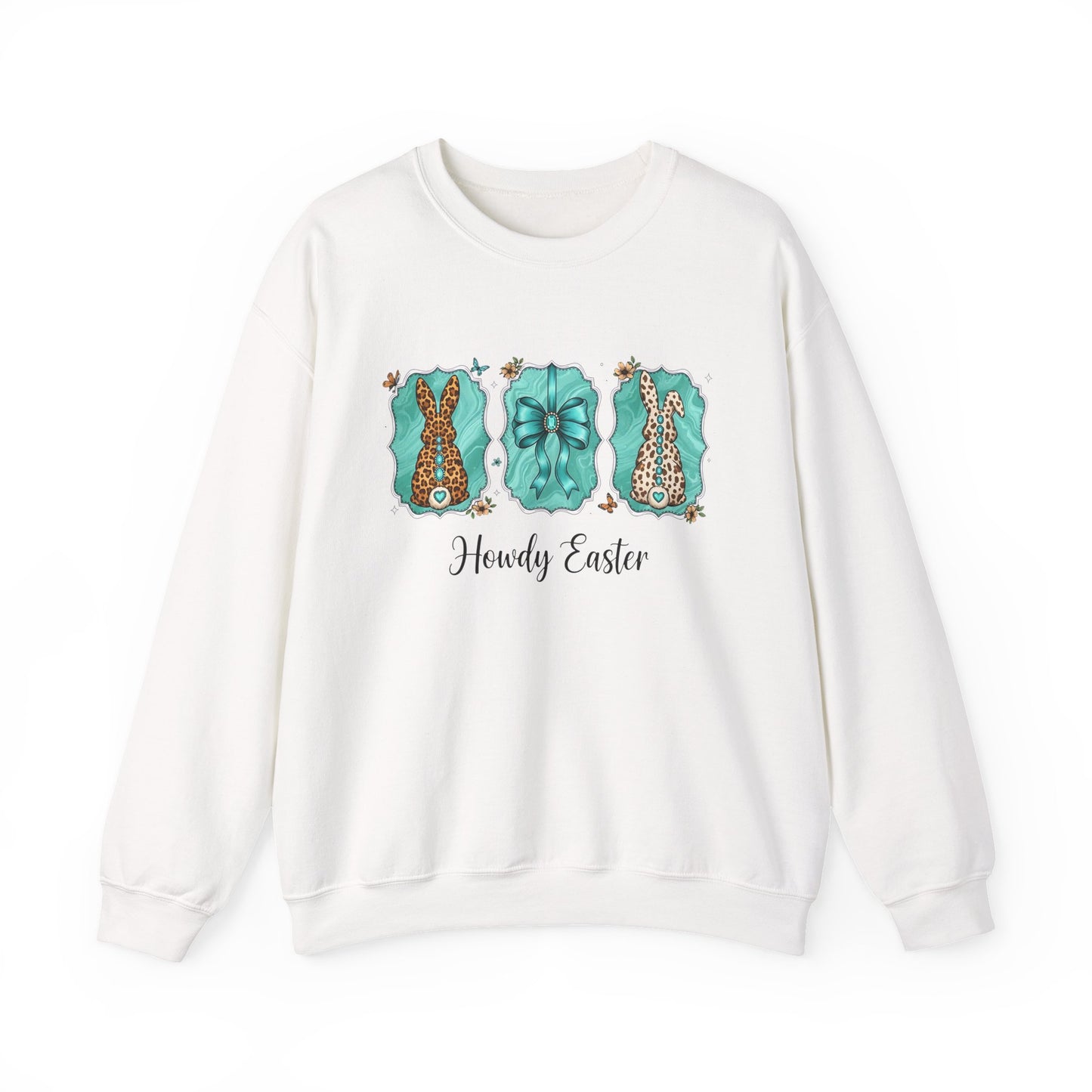 Easter Crewneck Sweatshirt — "Howdy Easter" Pastel Tee