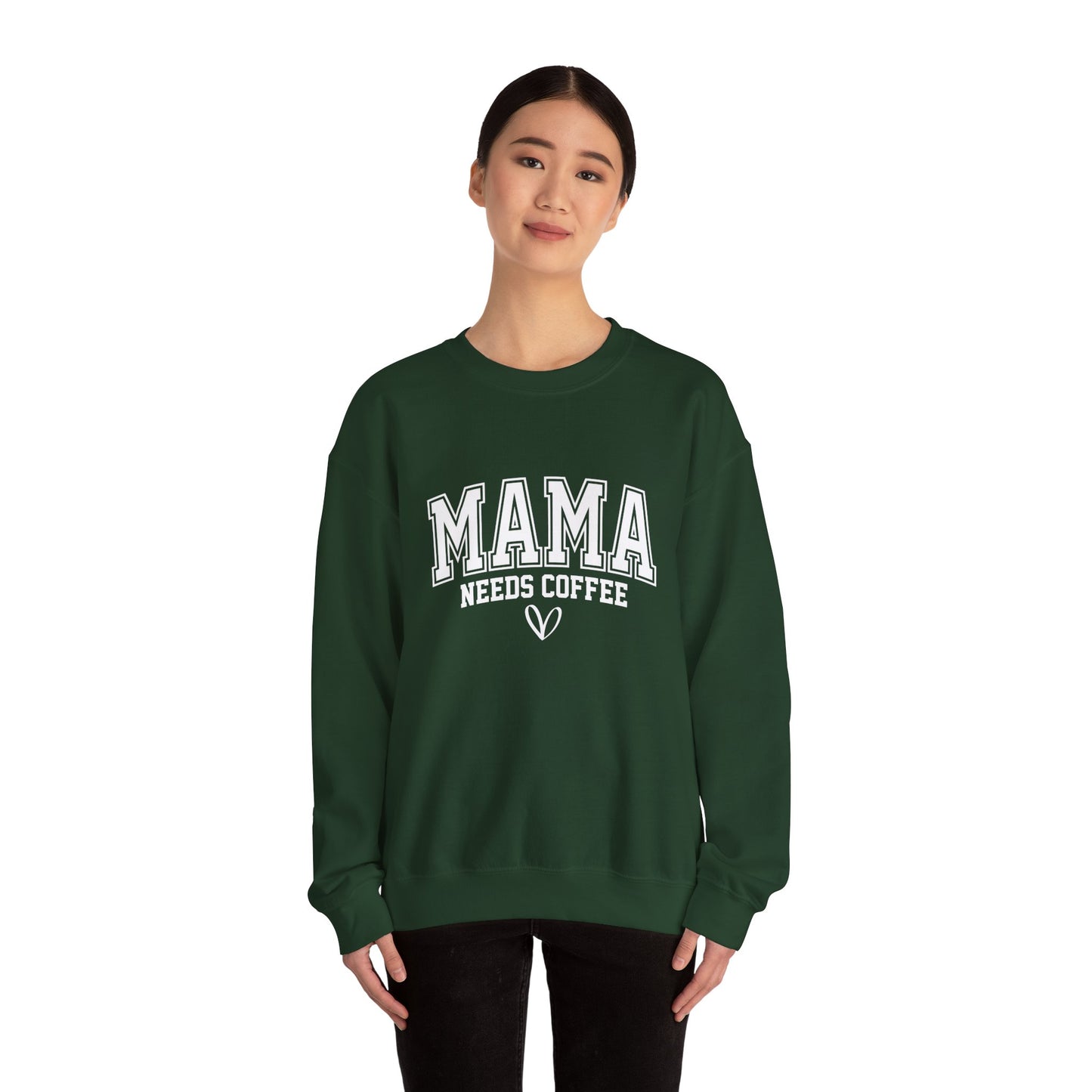Mama Needs Coffee Sweatshirt — Cozy Mom Crewneck Gift