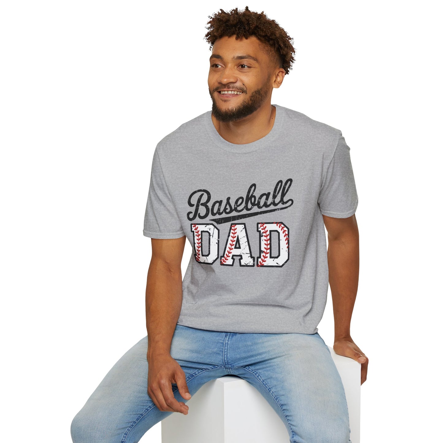 Baseball Dad T-Shirt — Vintage Stitch Sports Tee for Proud Dad