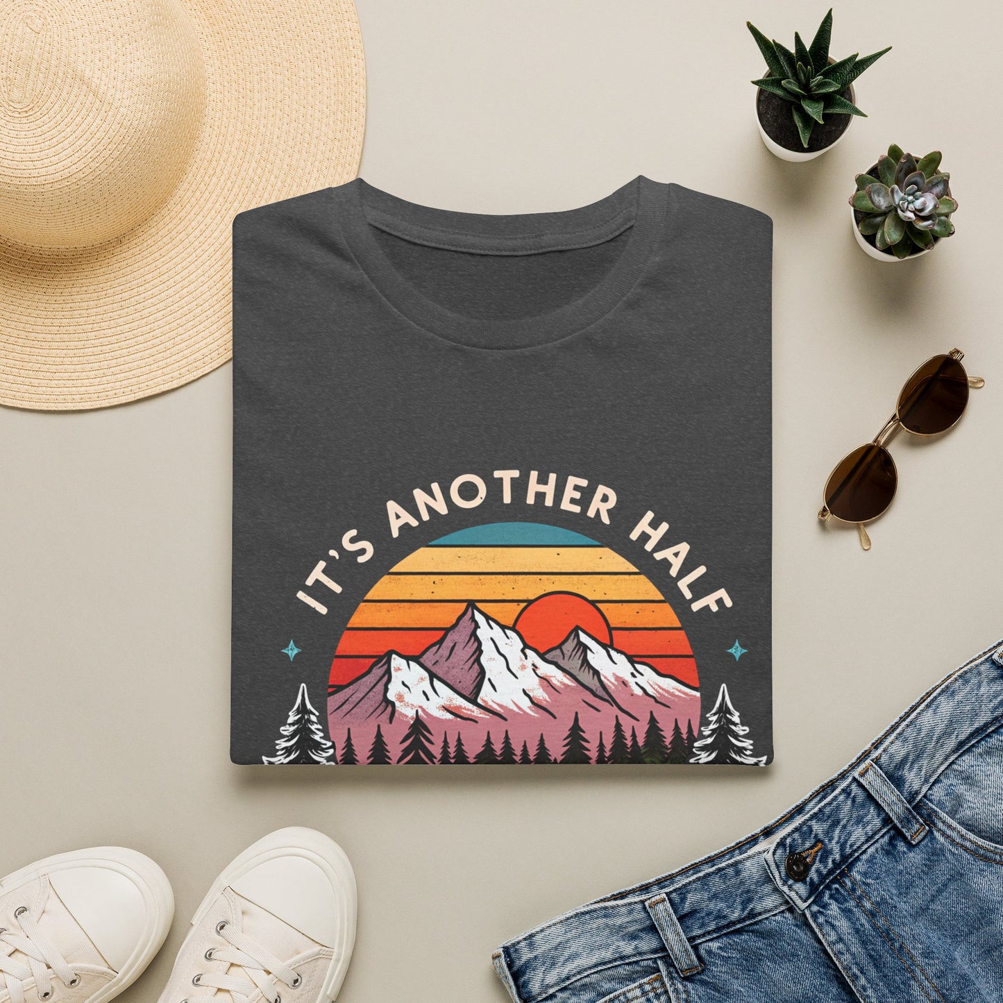 Vintage Mountain T-Shirt — "It's Another Half Mile or So" Outdoor Tee