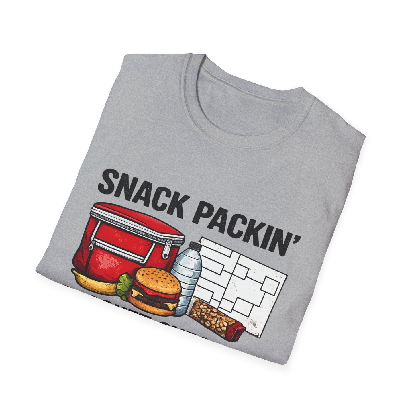 Wrestling Mom T‑Shirt – "Snack Packin' Bracket Checkin'" Tournament Fan Tee