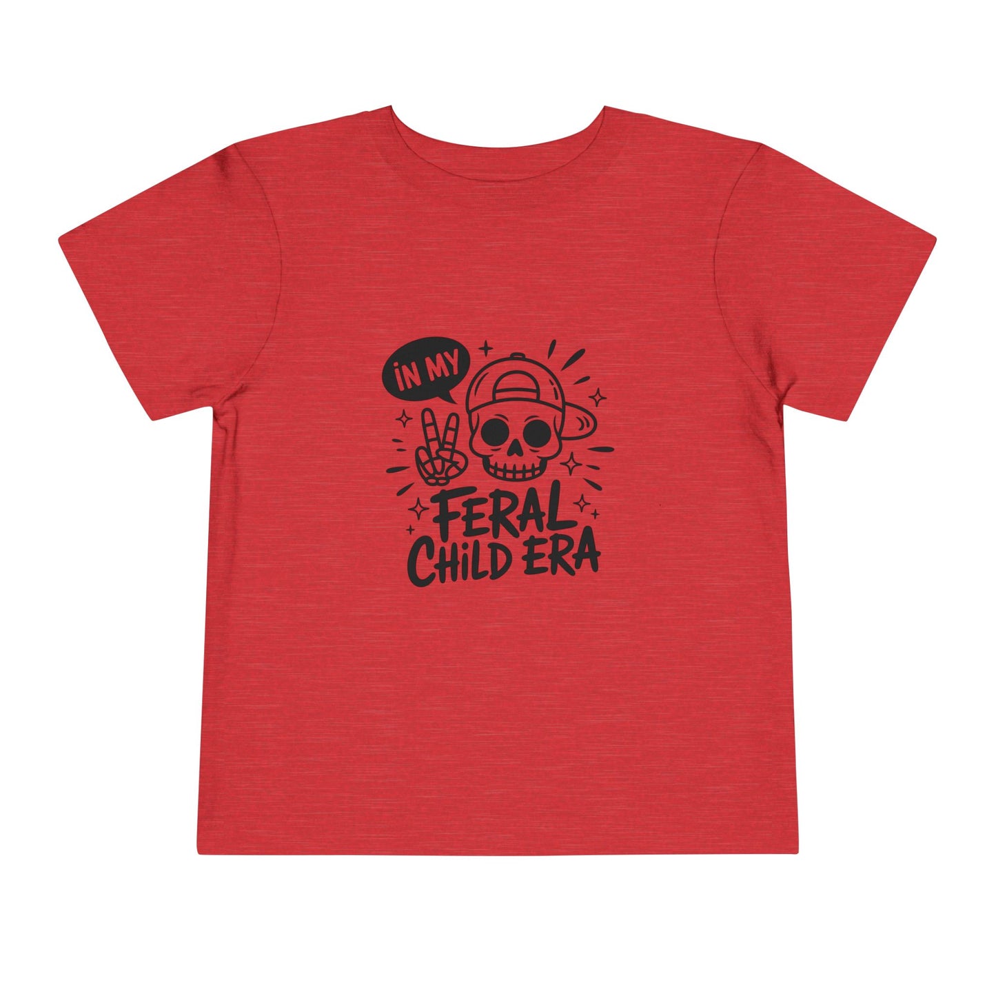 Toddler Tee — “In My Feral Child Era” Skull Graphic Kids T‑Shirt