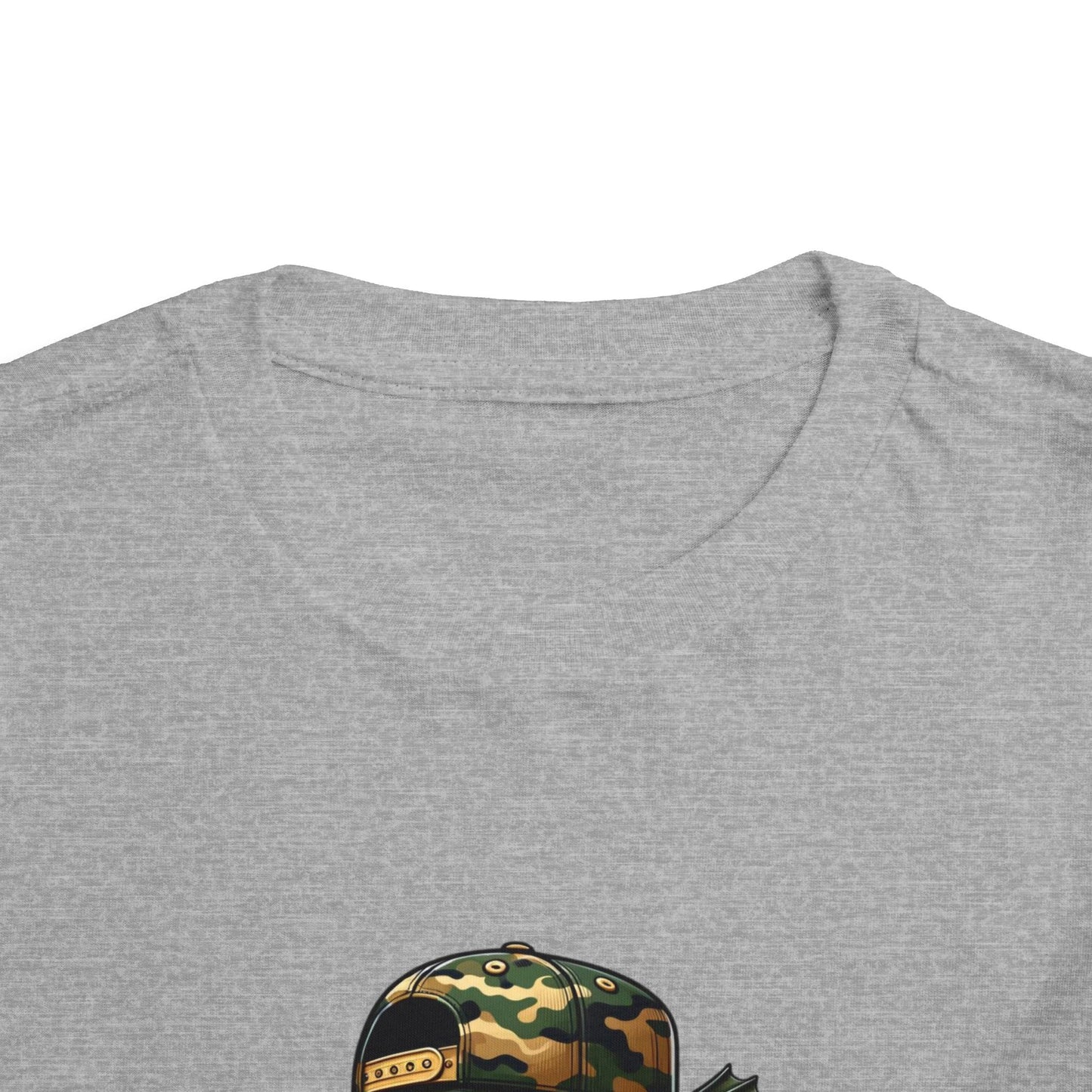 Bruh Fish Toddler Tee - Cool Camo Bass Graphic Shirt