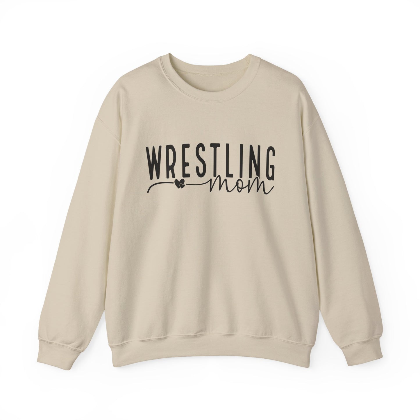 Wrestling Mom Crewneck Sweatshirt – Supportive Mom Graphic Pullover