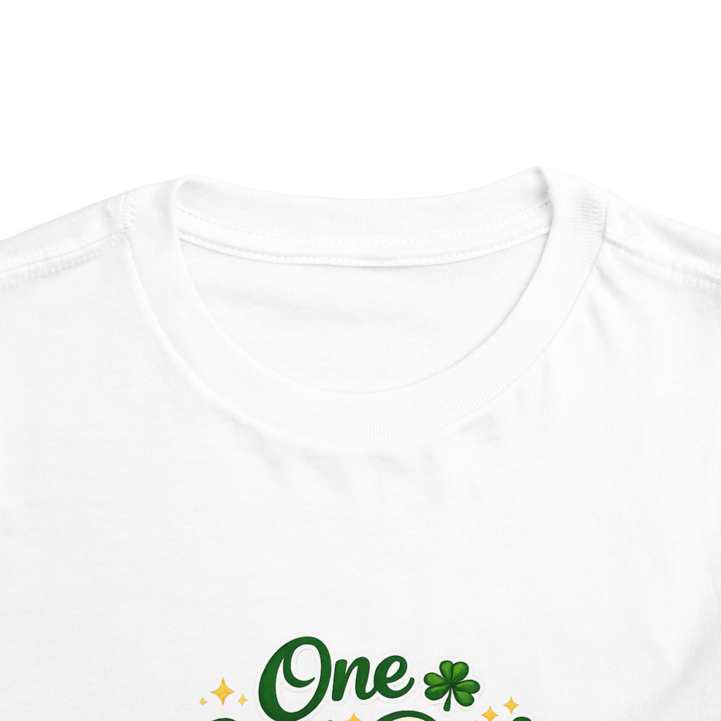 Toddler Tee — "One Lucky Dude" Green Monster Truck St. Patrick's Day Shirt