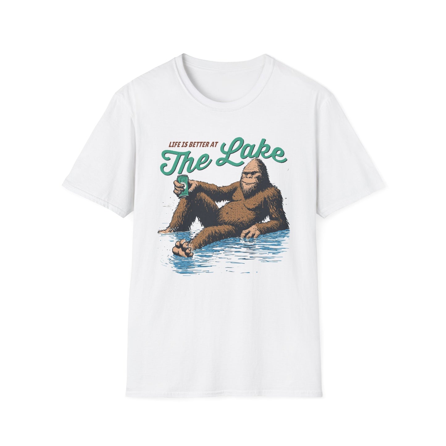 Lake Life T-Shirt — "Life Is Better at The Lake" Bigfoot Graphic