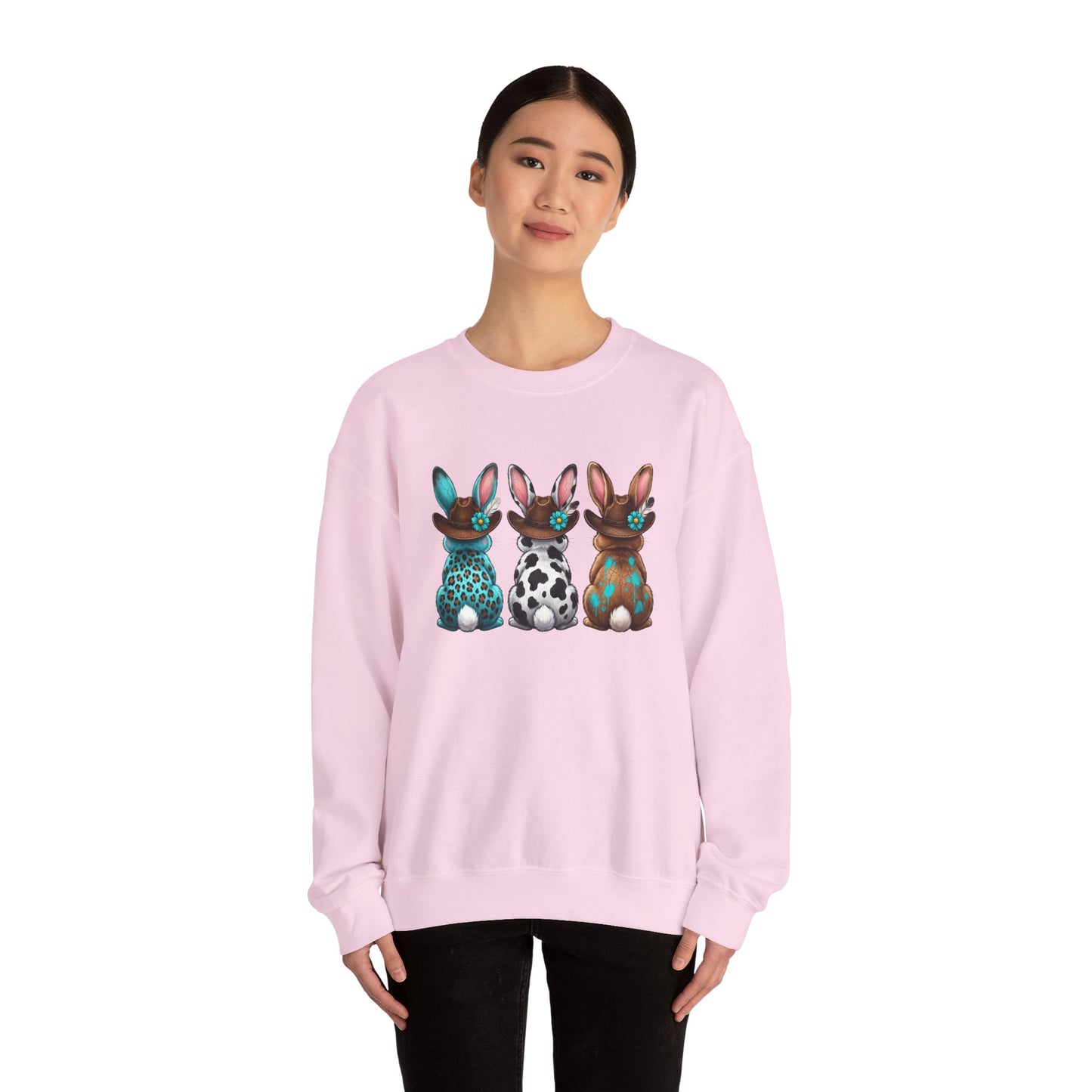 Easter Trio Bunny Crewneck Sweatshirt