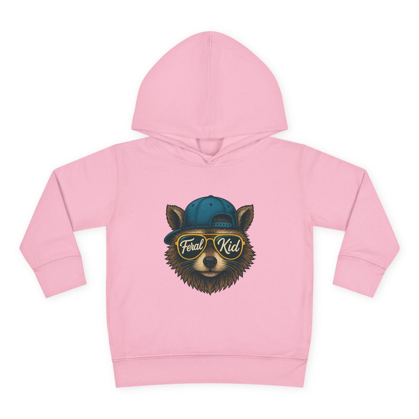 Toddler Hoodie — 'Forest Kid' Raccoon Graphic Kids Pullover