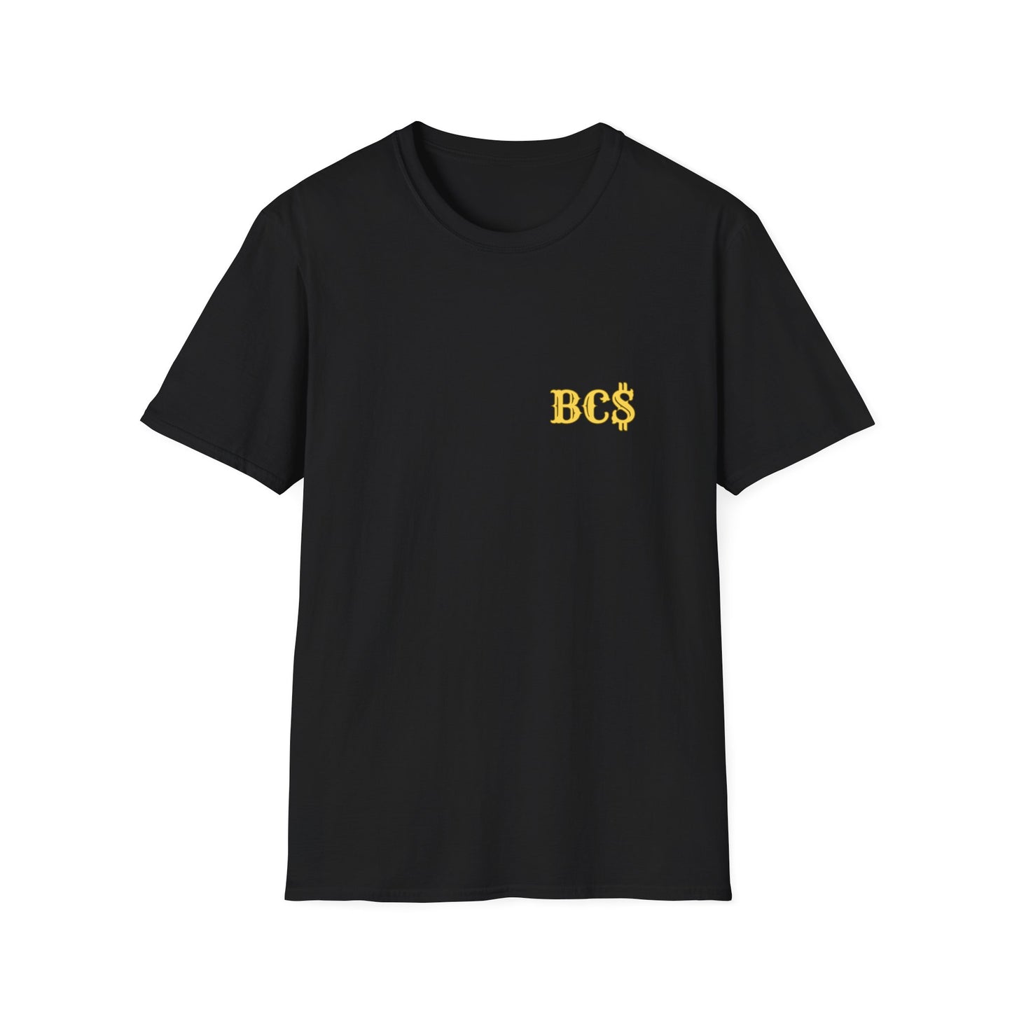 Blue Collar Dollar T‑Shirt — 'BC' Chest Logo & Bold Back Graphic