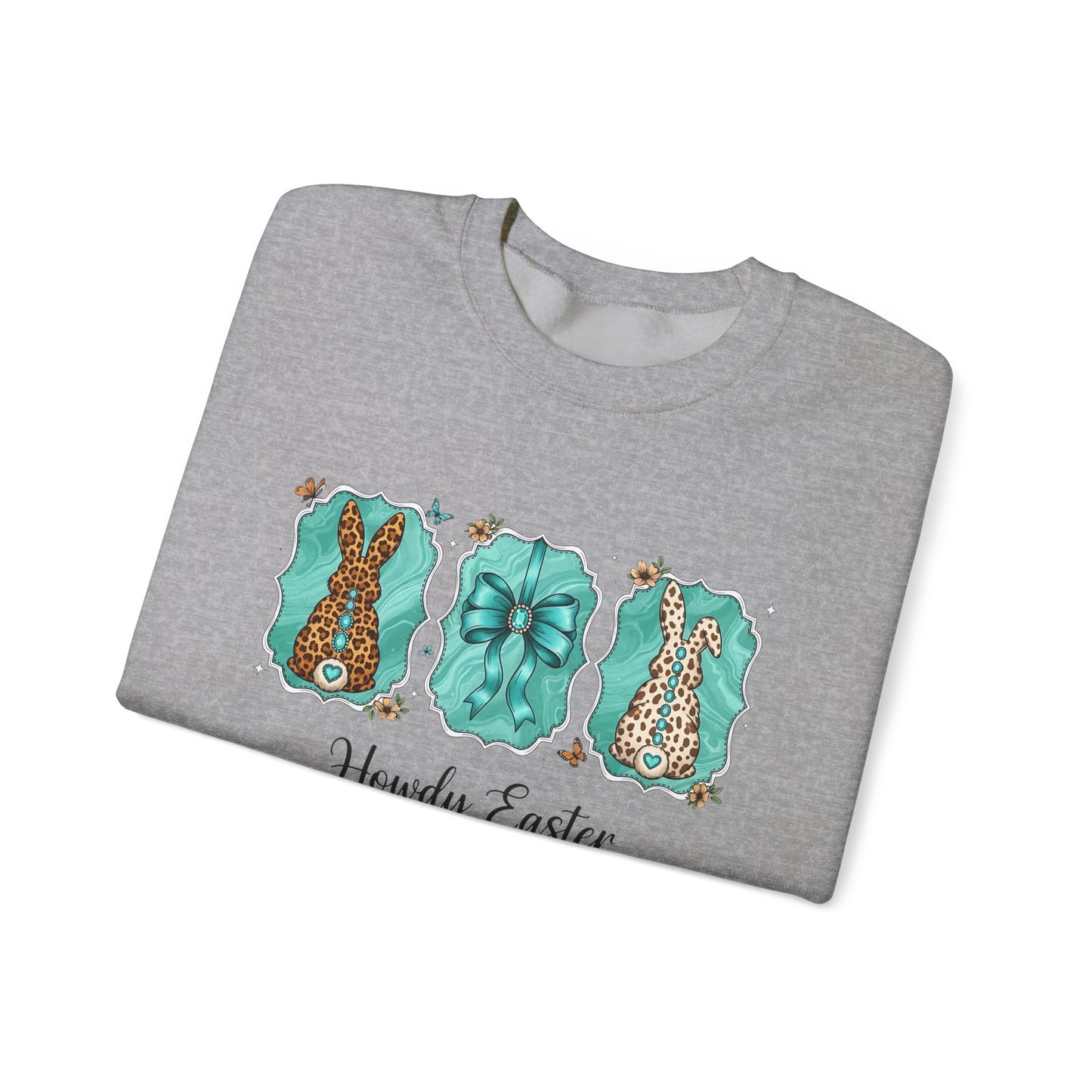 Easter Crewneck Sweatshirt — "Howdy Easter" Pastel Tee