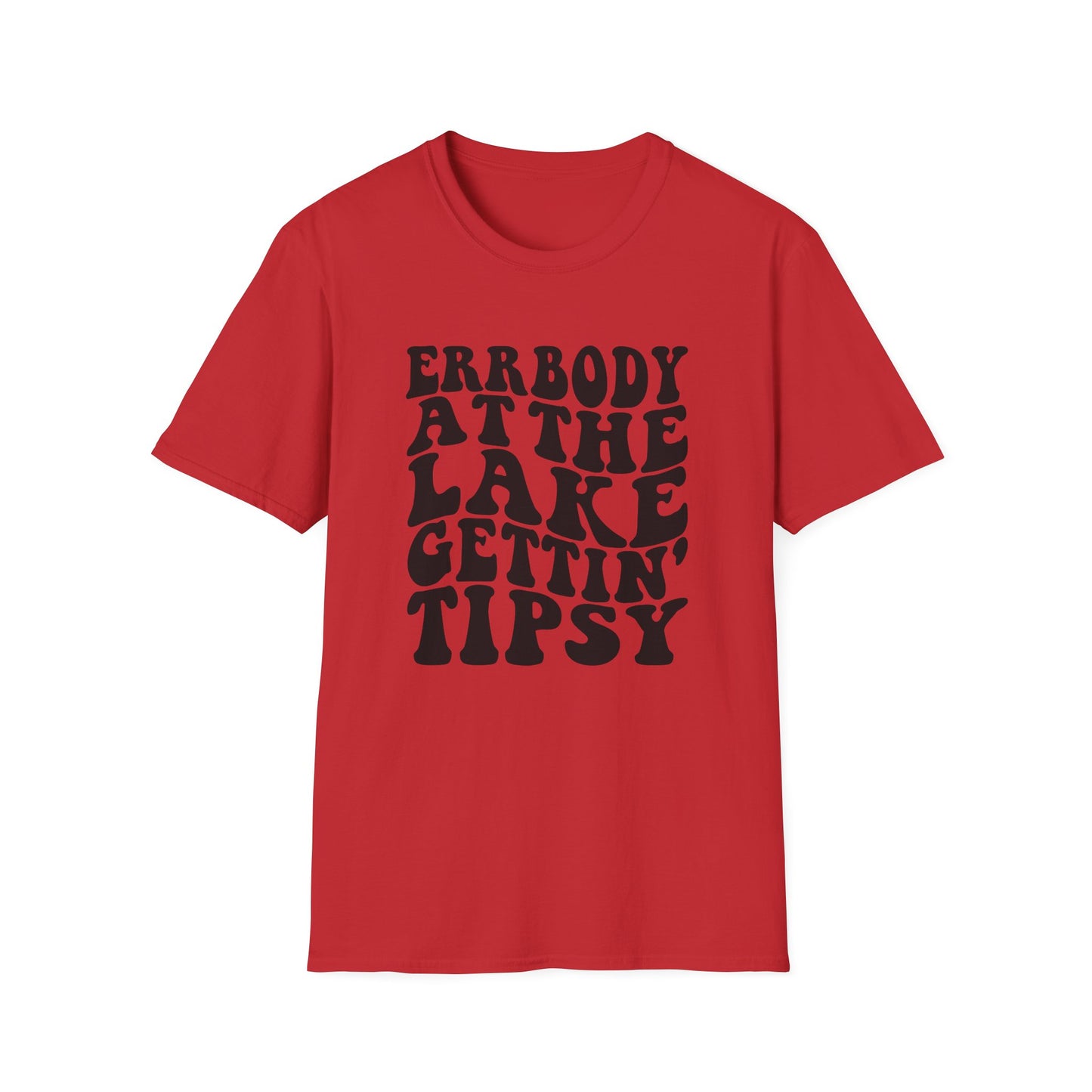 Lake Trip T-Shirt — "Errbody at the Lake Gettin' Tipsy" Retro Graphic