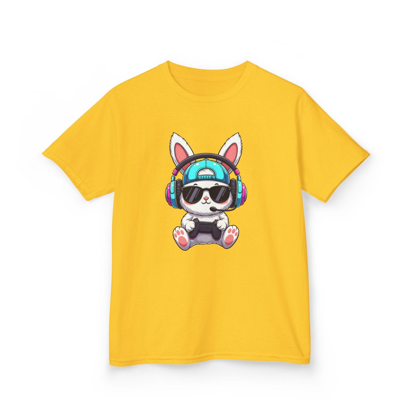 Kids Bunny DJ Tee — Cute Bunny with Headphones Kids T-Shirt
