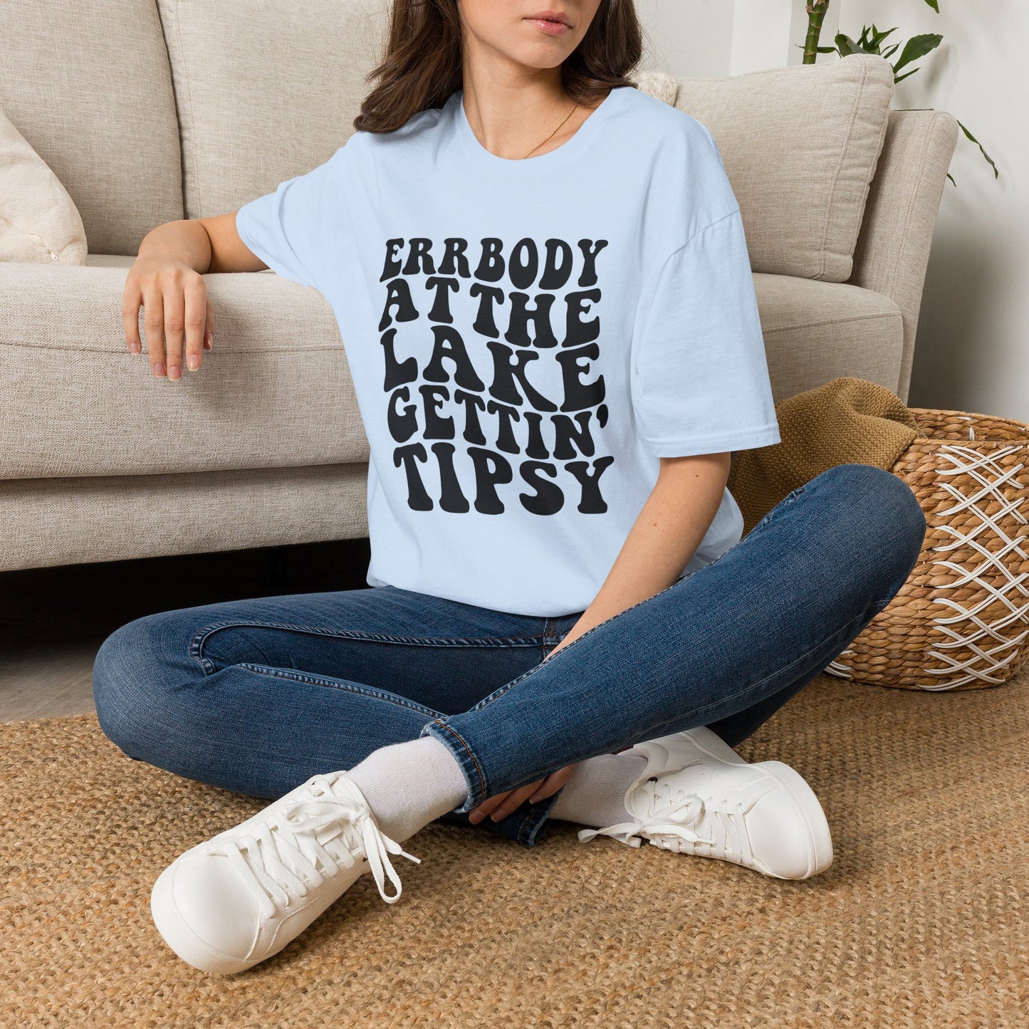 Lake Trip T-Shirt — "Errbody at the Lake Gettin' Tipsy" Retro Graphic