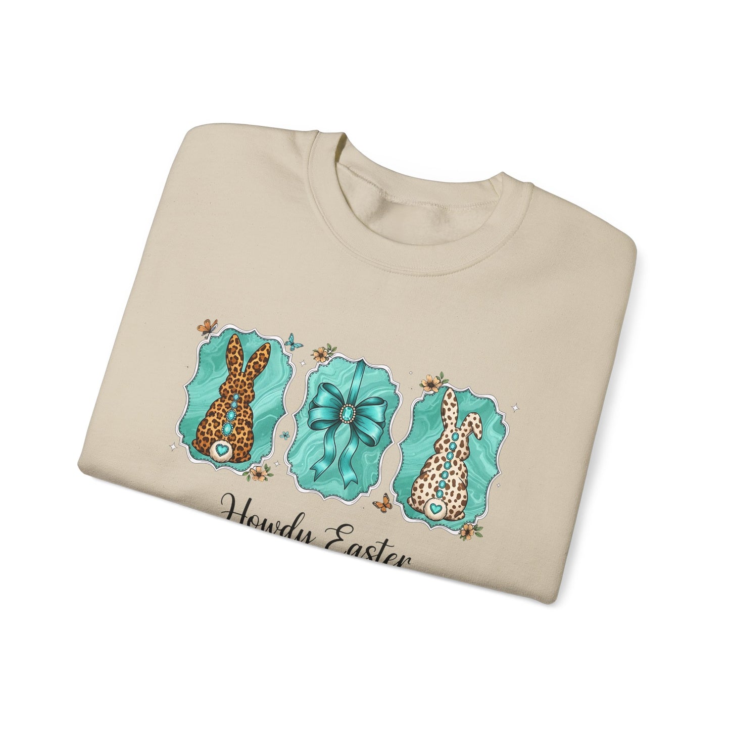 Easter Crewneck Sweatshirt — "Howdy Easter" Pastel Tee