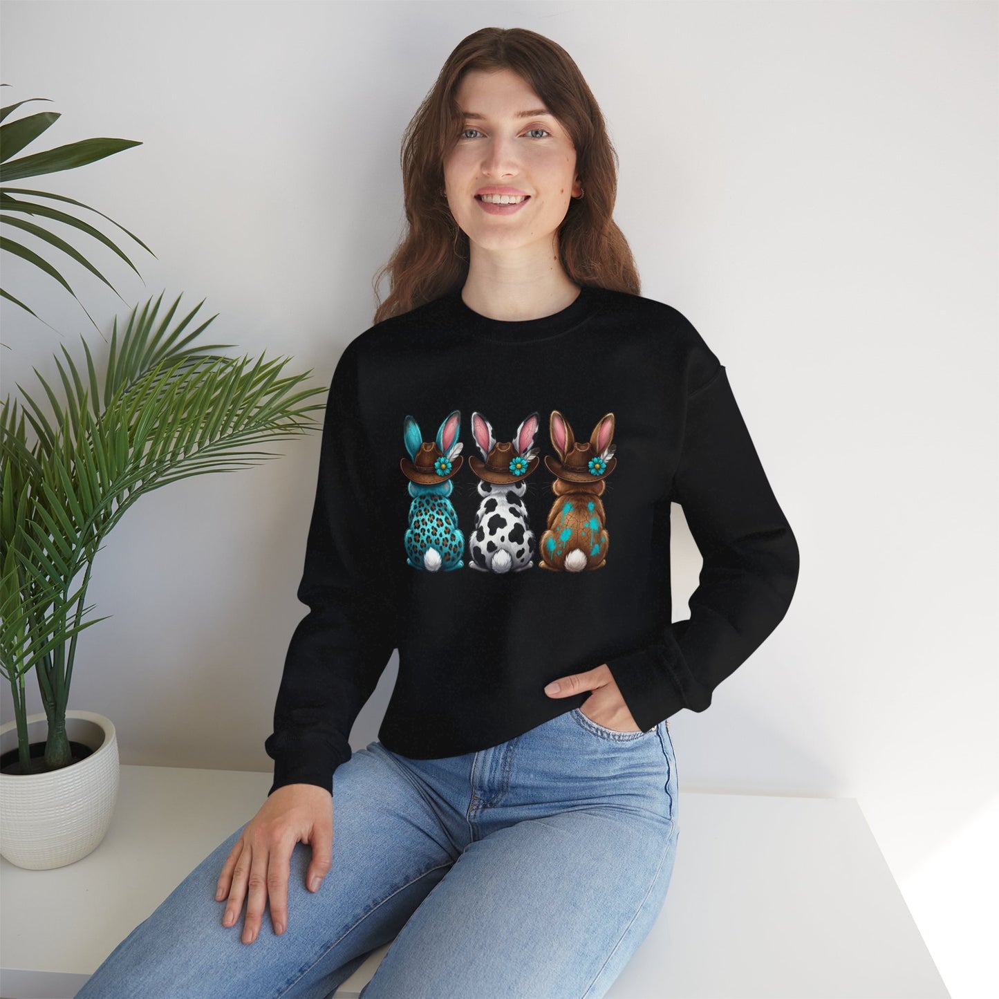 Easter Trio Bunny Crewneck Sweatshirt