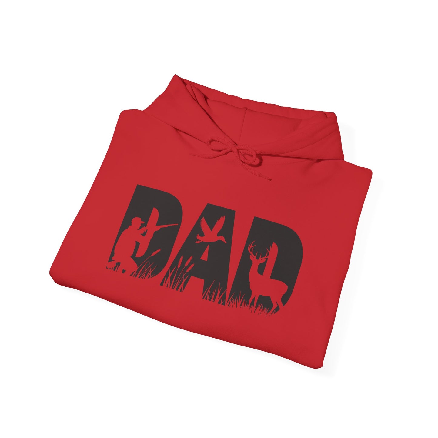 Dad Silhouette Hoodie — Outdoor Hunting & Fishing Father’s Day Sweatshirt