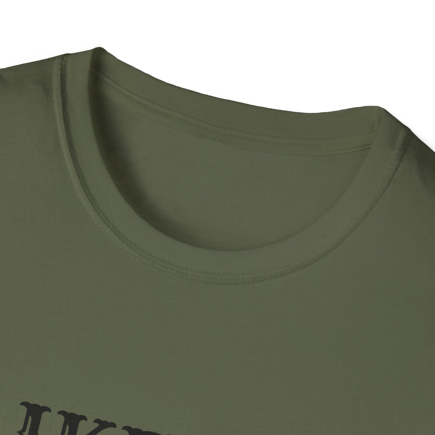 Pew Pew Graphic T‑Shirt — "I Like Things That Go Pew Pew" Military Green