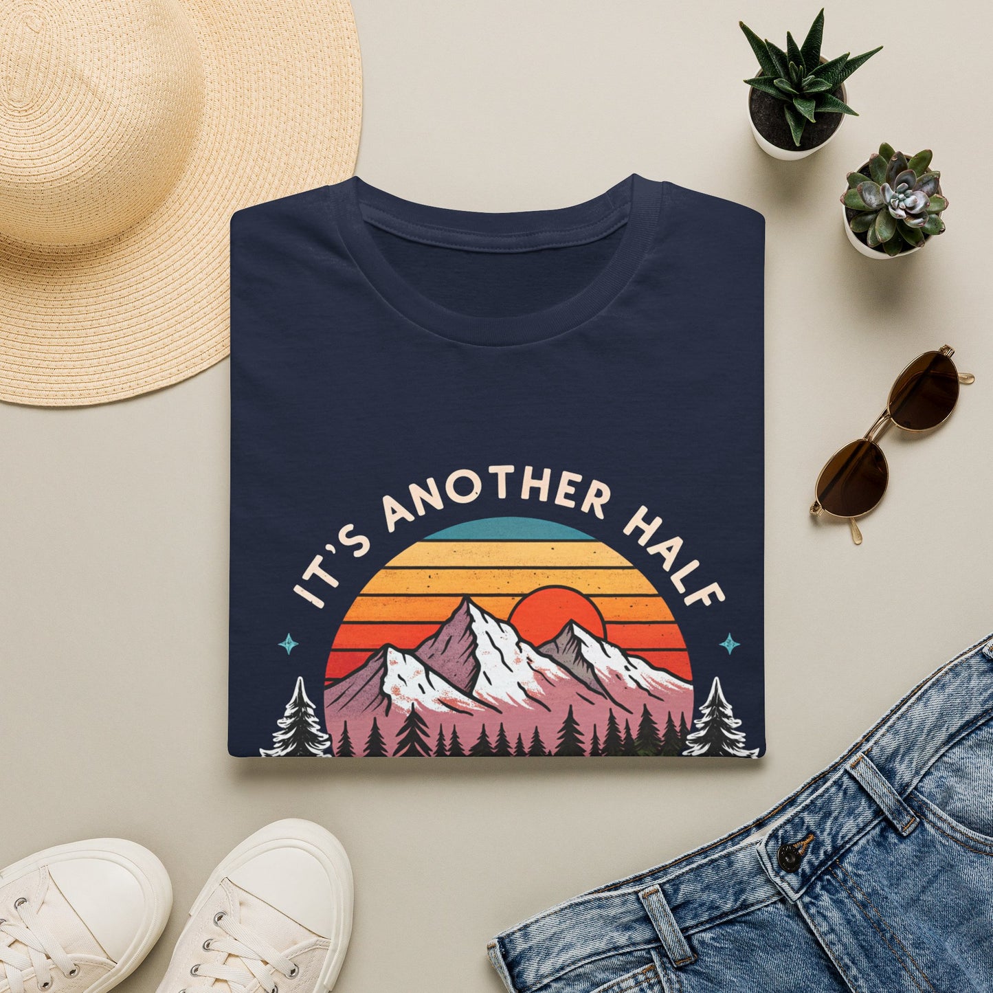 Vintage Mountain T-Shirt — "It's Another Half Mile or So" Outdoor Tee