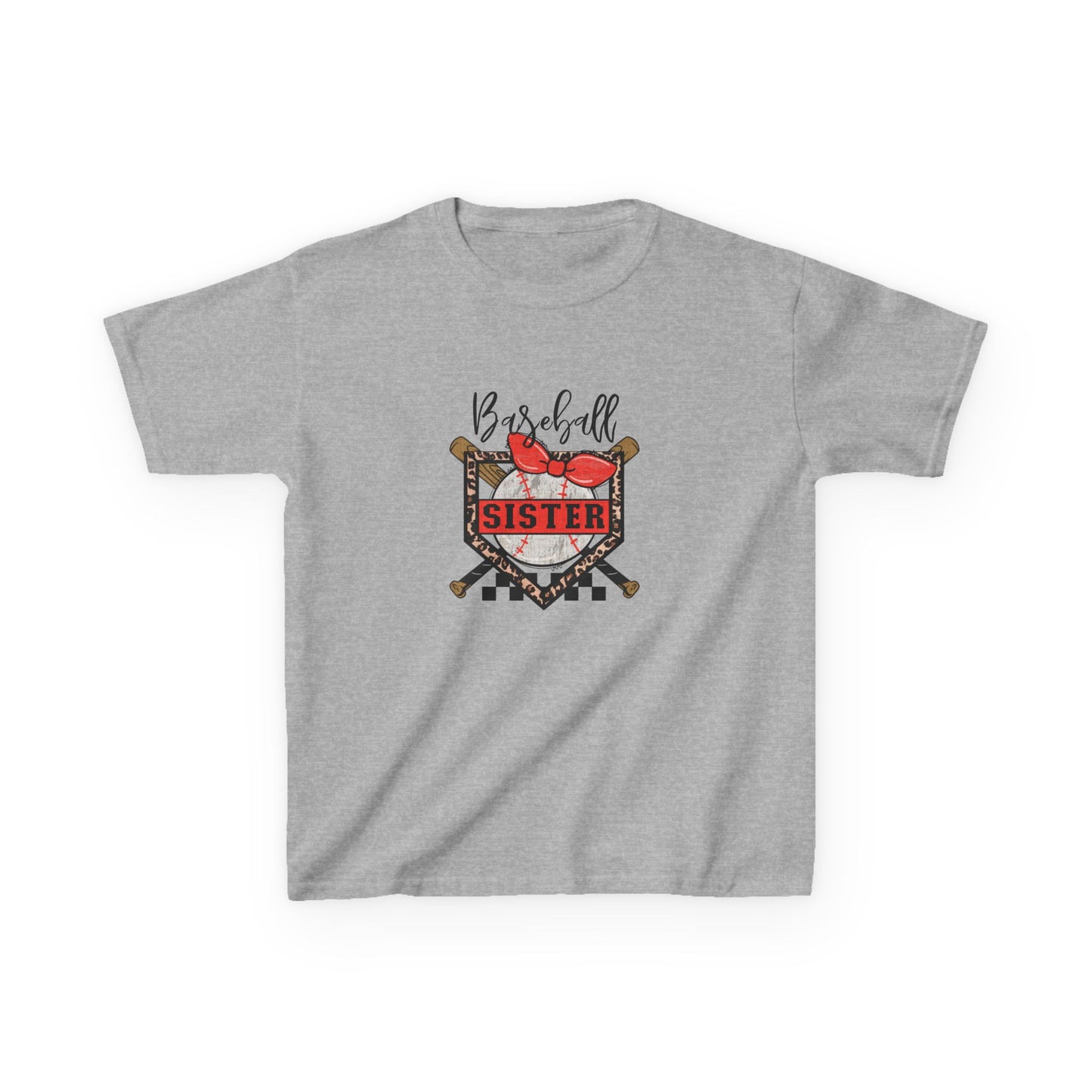 Baseball Sister Kids Tee — Cute Sports Shirt for Young Fans