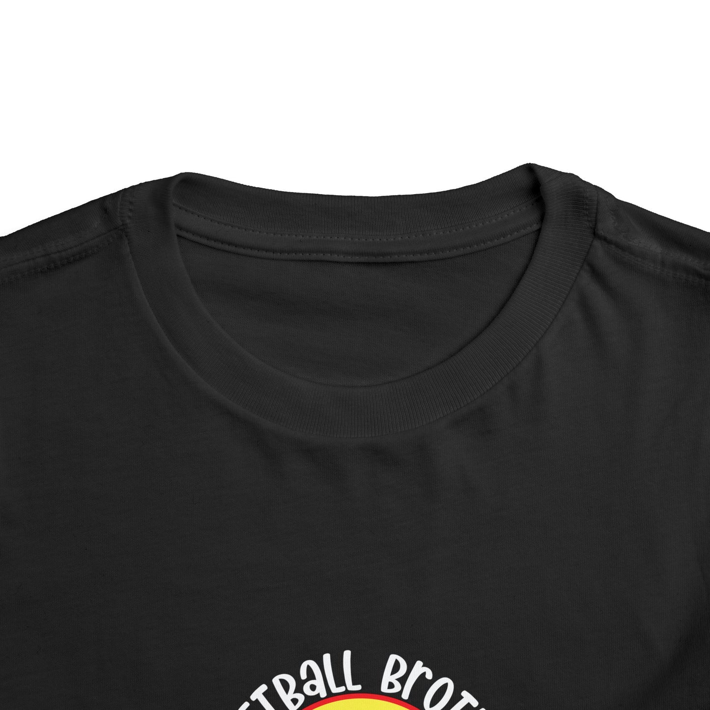 Toddler Tee – “Softball Brother I’m Just Here for the Snacks” Retro Sunset Kids Shirt