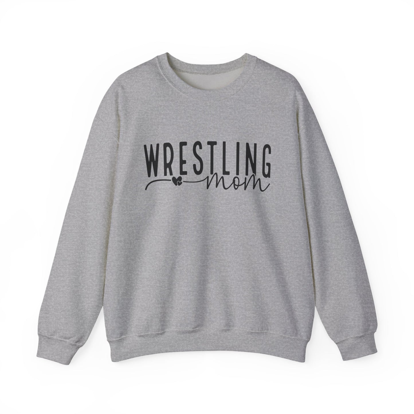 Wrestling Mom Crewneck Sweatshirt – Supportive Mom Graphic Pullover