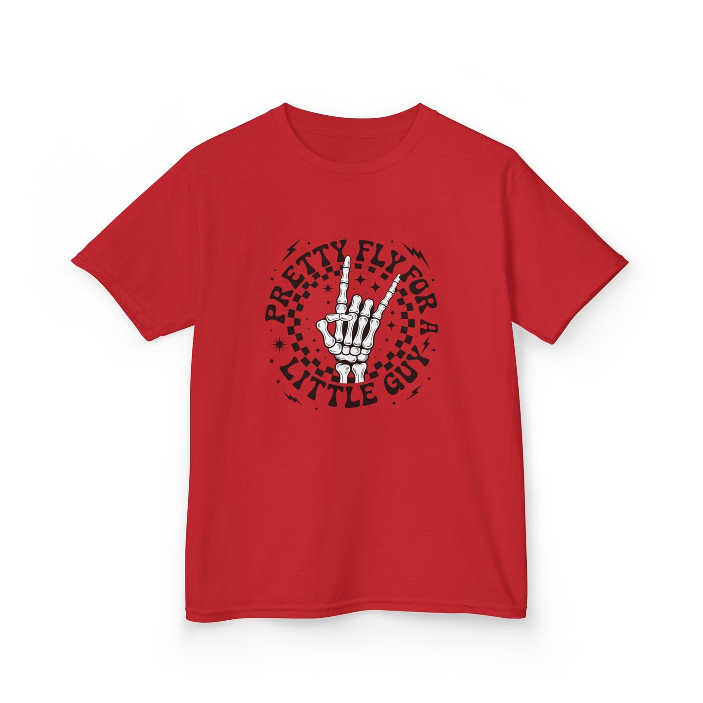 Kids Tee — "Pretty Fly for a Little Guy" Retro Hand Graphic