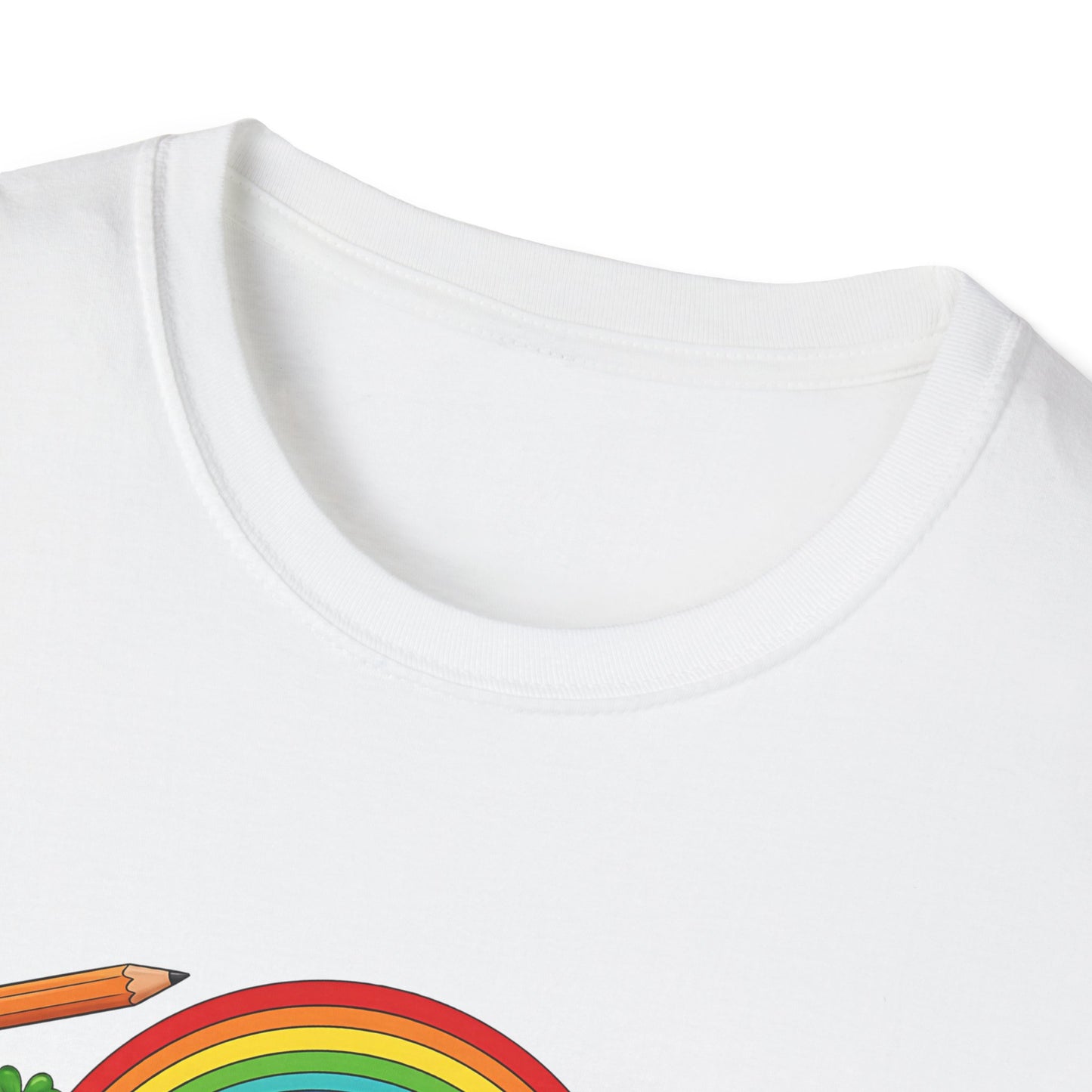 Teacher Rainbow St. Patrick's Day T-Shirt — 'Teacher' School Pride Tee