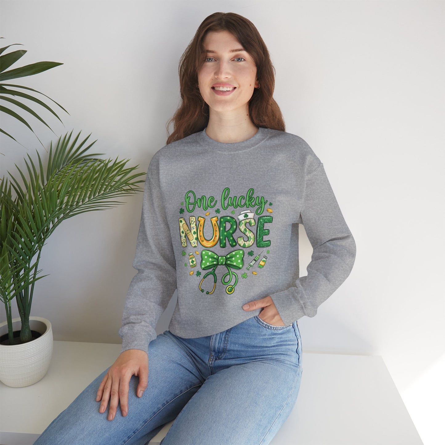 One Lucky Nurse Sweatshirt — St. Patrick’s Day Nurse Gift