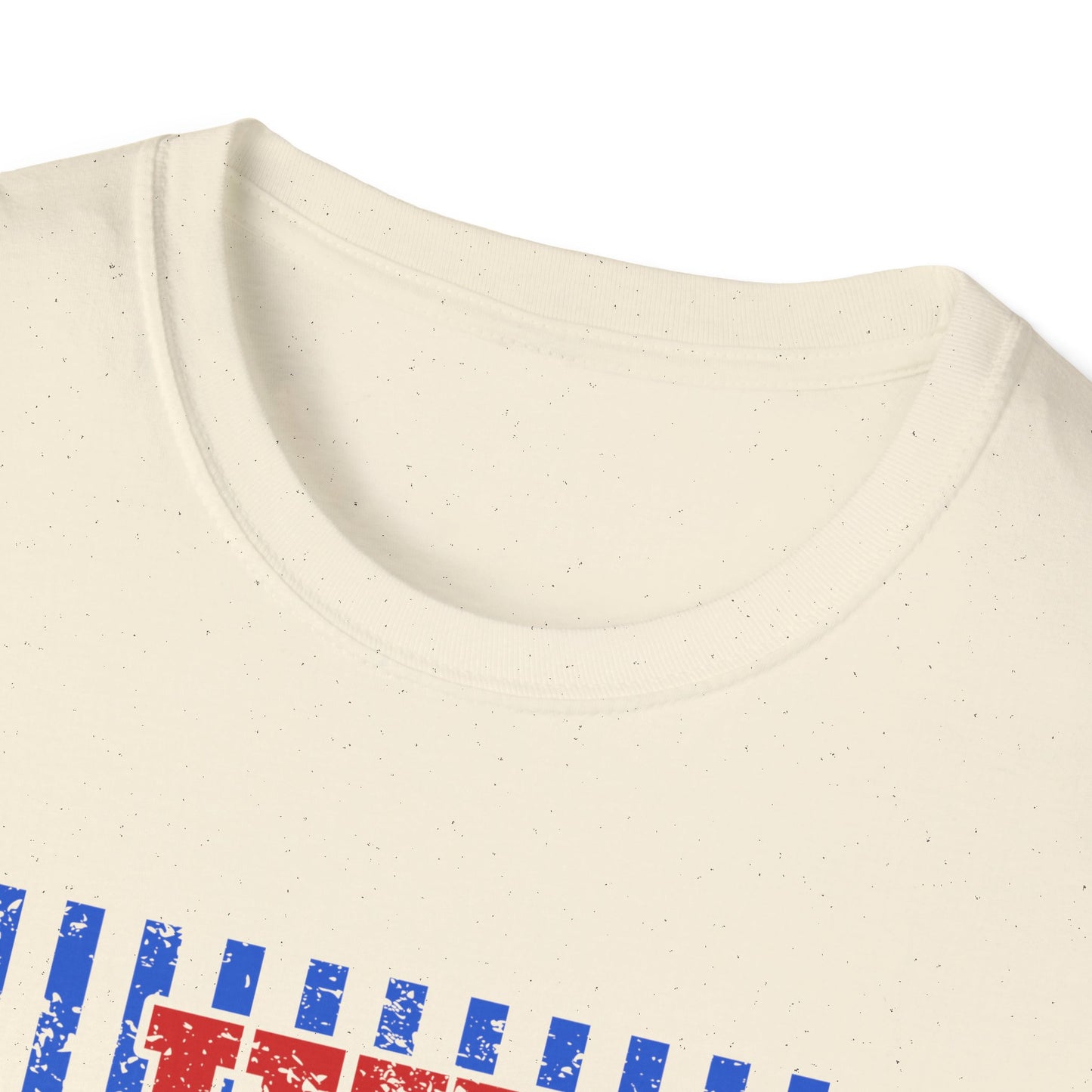 T-Shirt — "Hit The Dang Boll" Patriotic Striped Graphic Tee