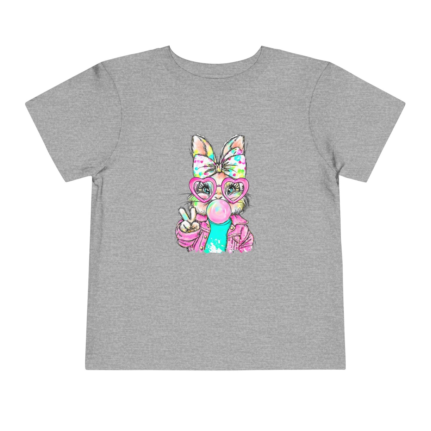 Cute Bunny Bubblegum Toddler Tee