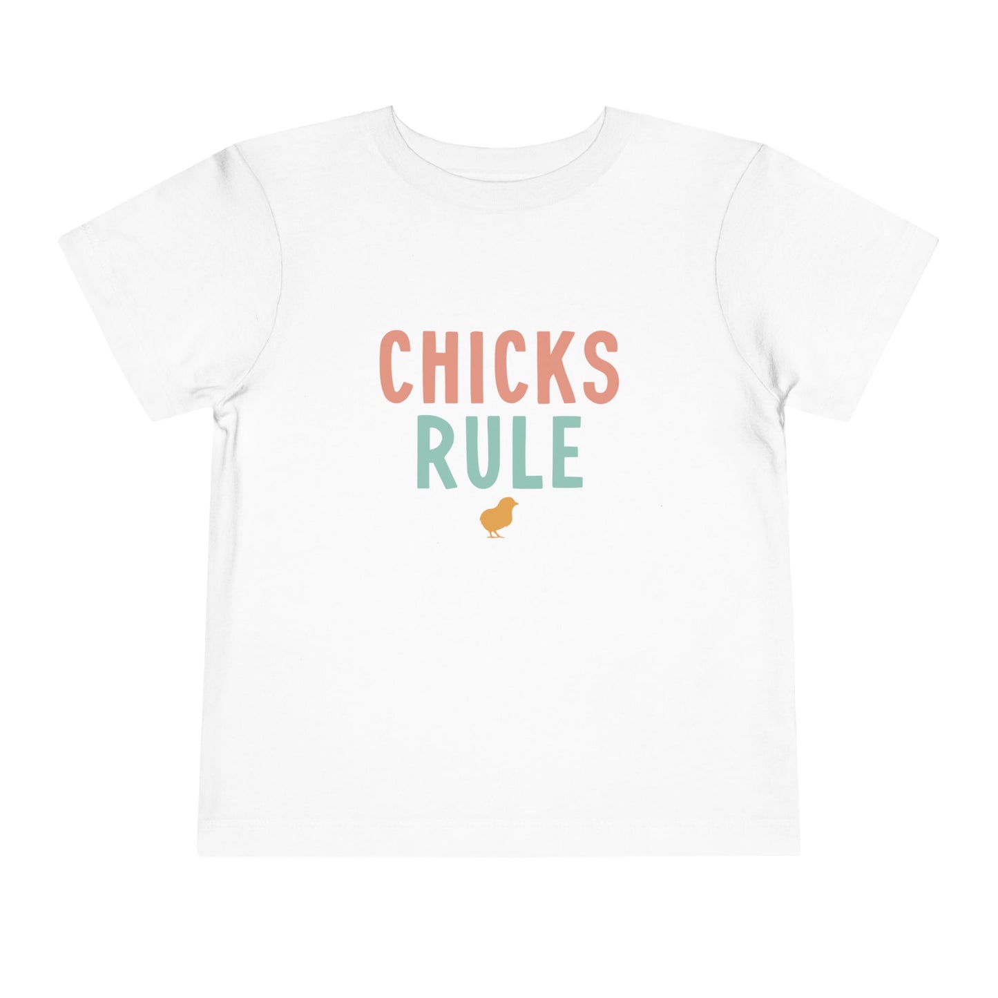 Chicks Rule Toddler Tee — Cute Easter Chick Graphic Shirt