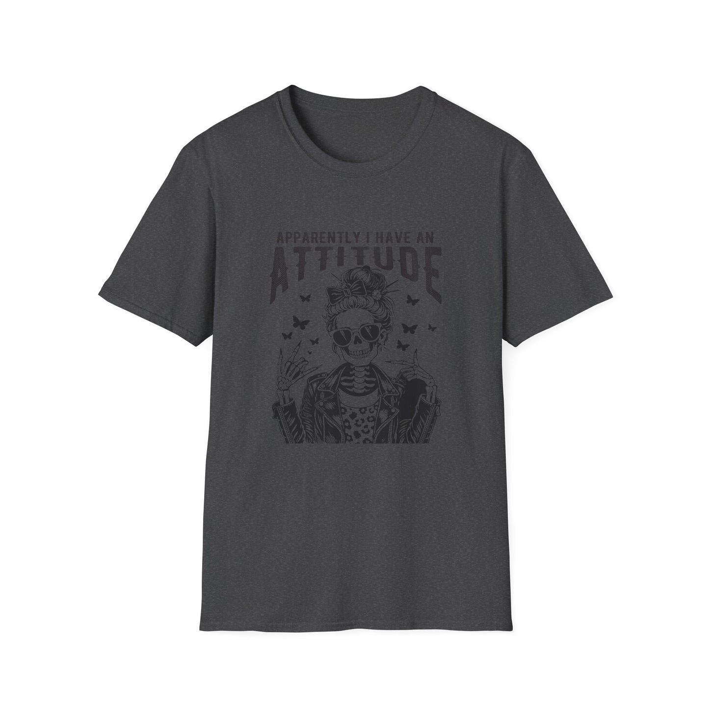 Attitude Skull Tee — "Apparently I Have an Attitude" Graphic T-Shirt