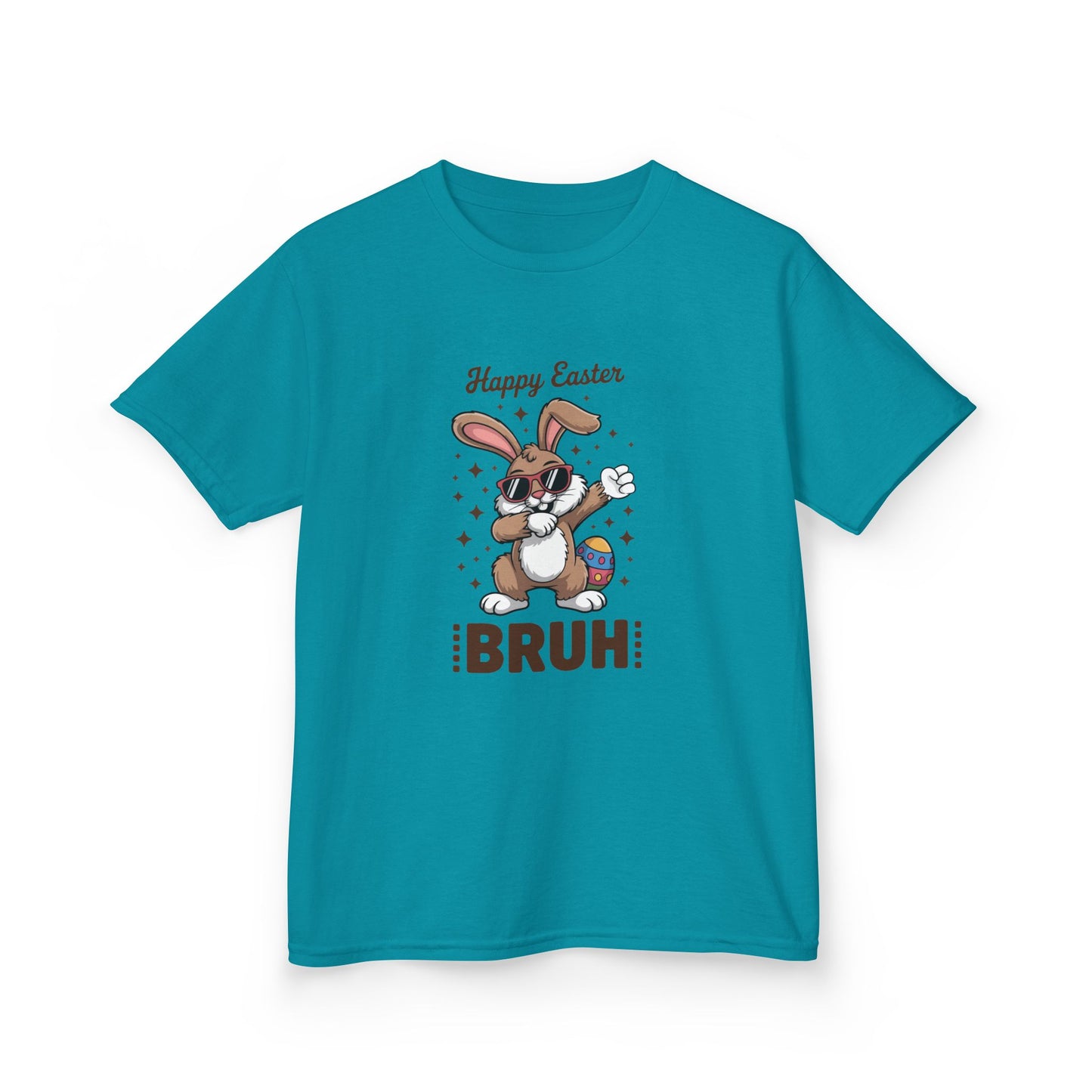 Kids Tee - 'Happy Easter BRUH' Funny Bunny Easter Egg Shirt