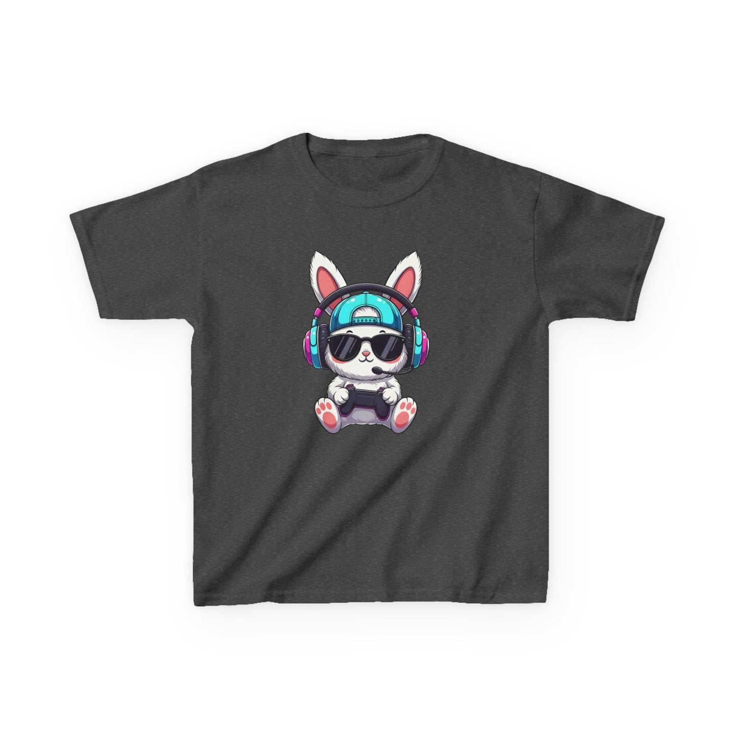 Kids Bunny DJ Tee — Cute Bunny with Headphones Kids T-Shirt
