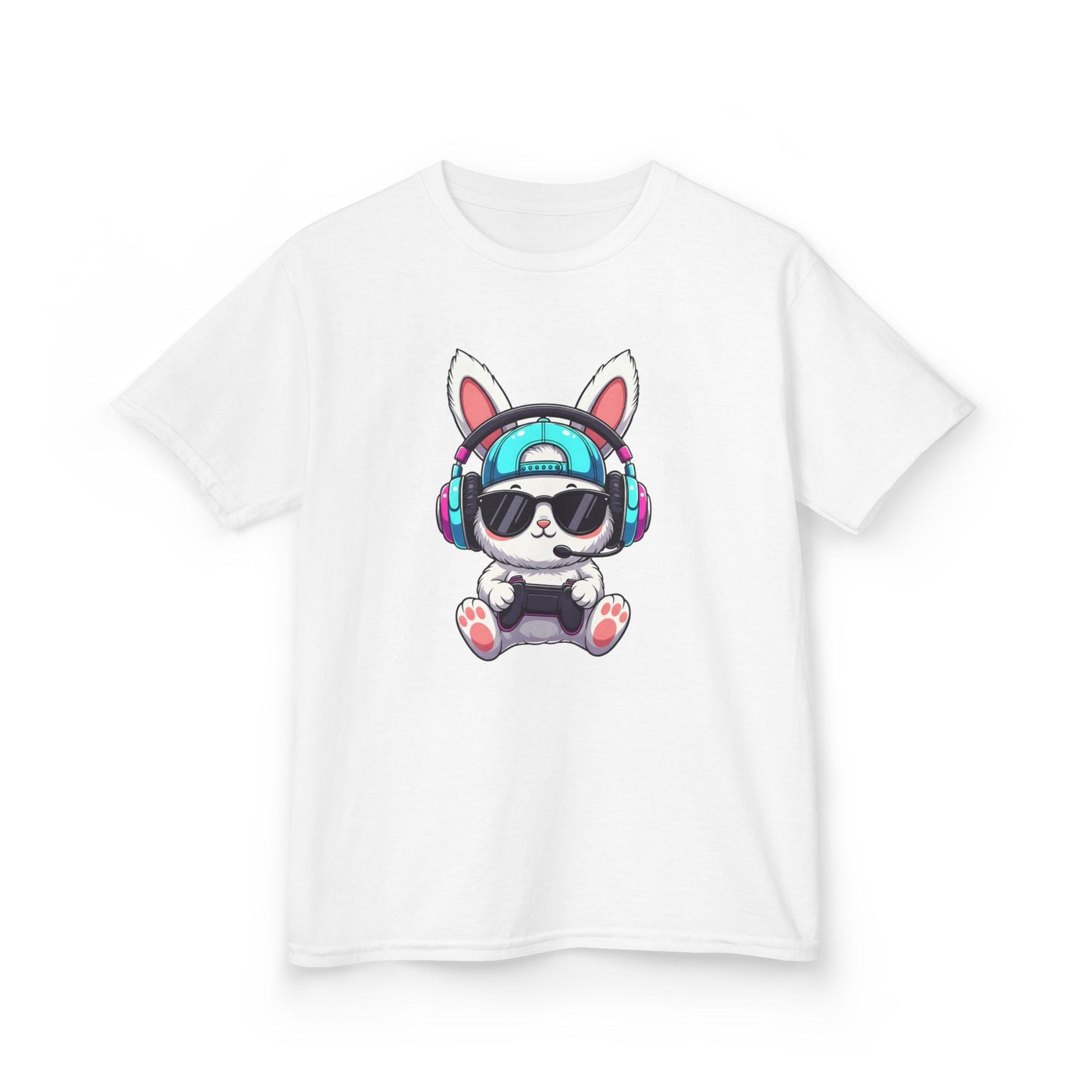 Kids Bunny DJ Tee — Cute Bunny with Headphones Kids T-Shirt
