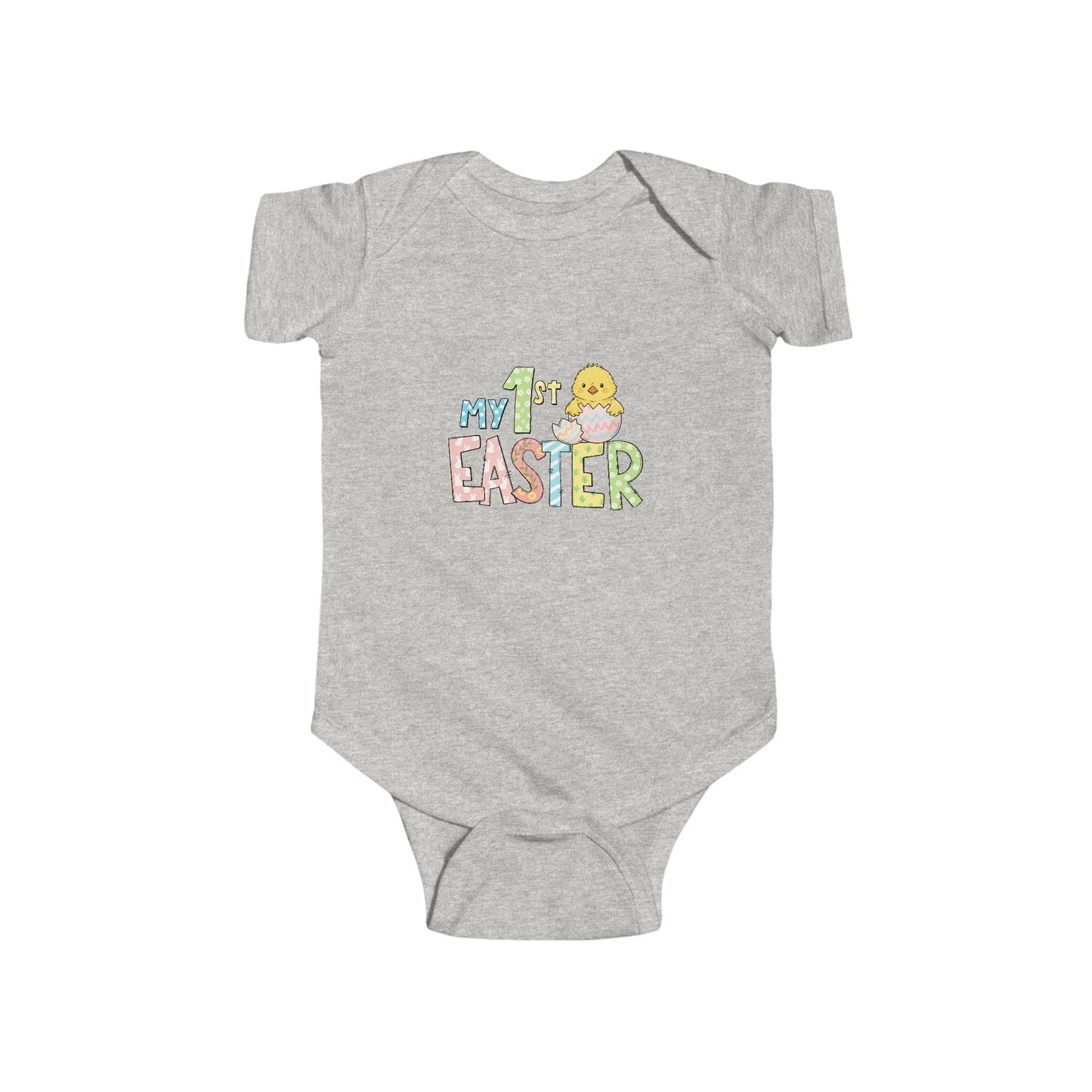 Easter Baby Bodysuit – "My 1st Easter" Pastel Chick Infant Onesie