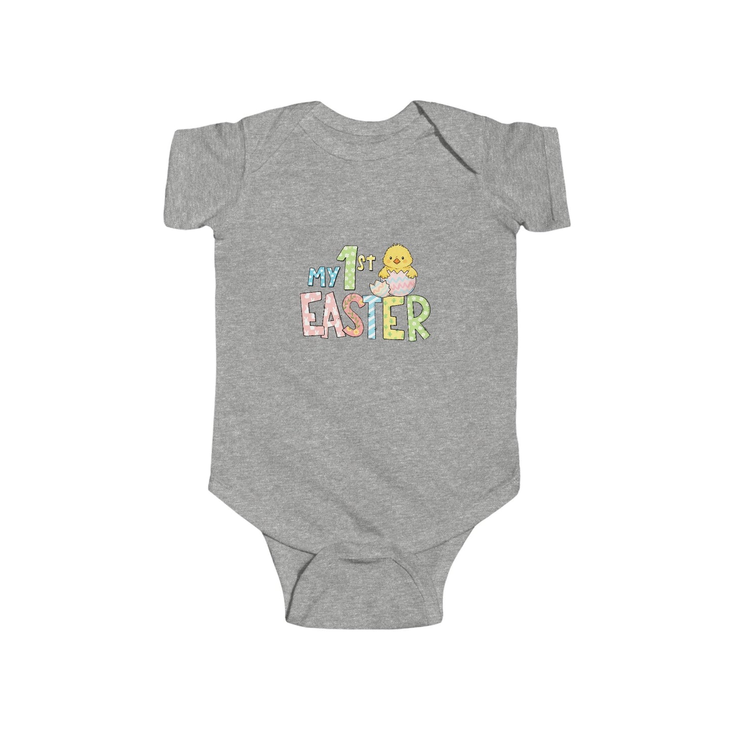 Easter Baby Bodysuit – "My 1st Easter" Pastel Chick Infant Onesie