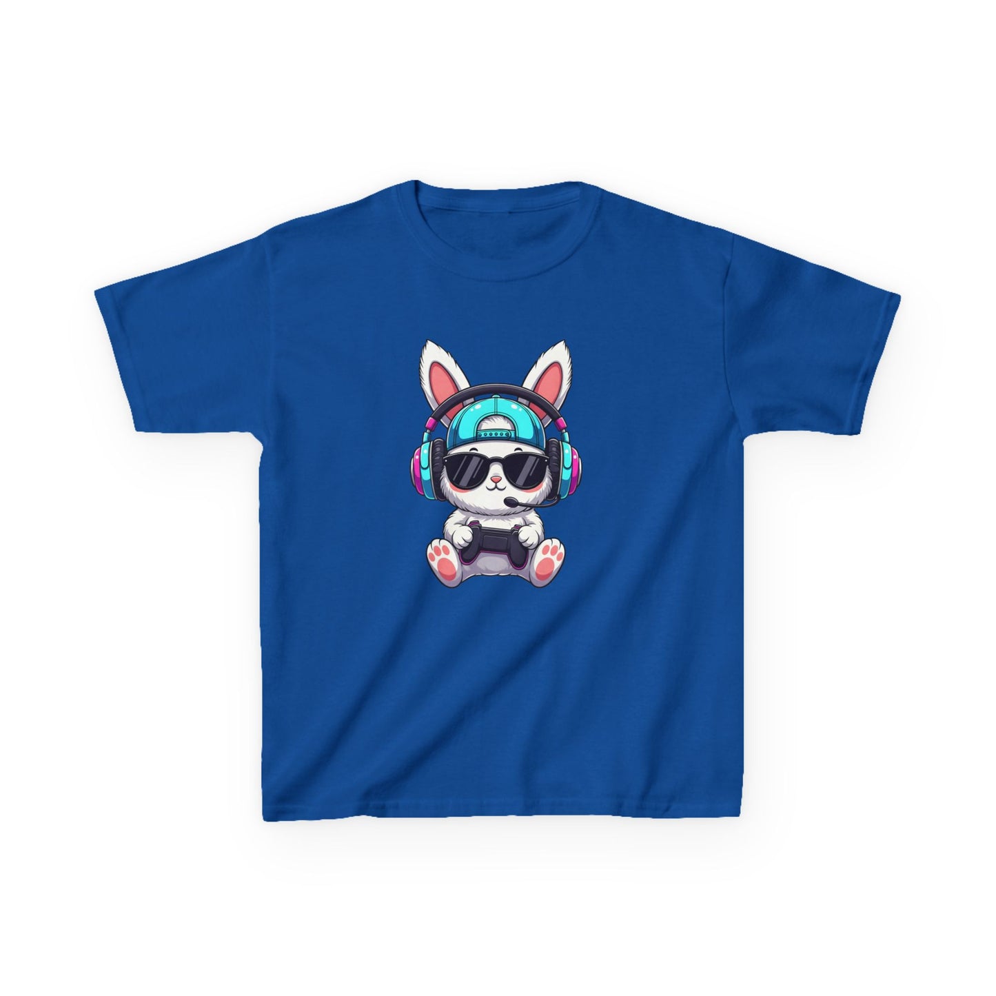 Kids Bunny DJ Tee — Cute Bunny with Headphones Kids T-Shirt