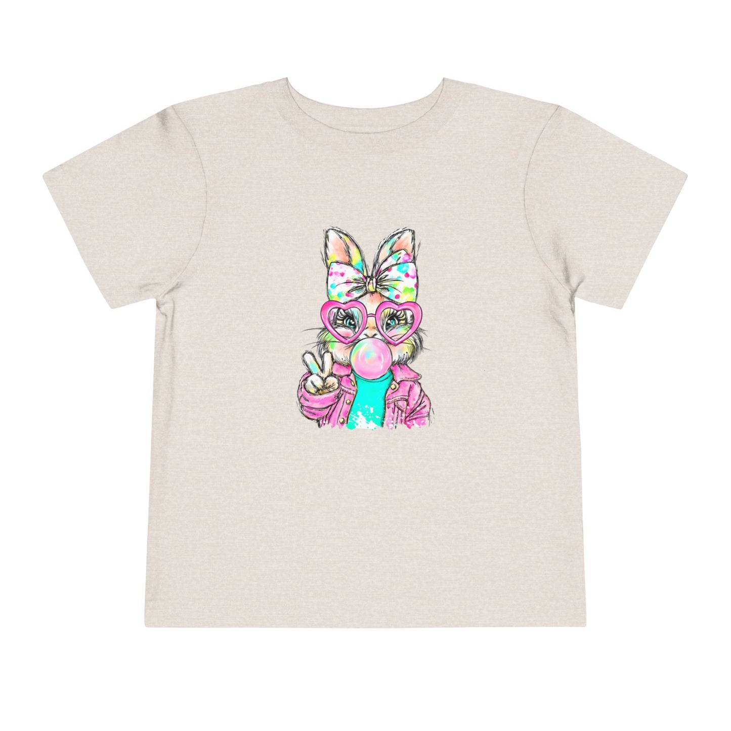 Cute Bunny Bubblegum Toddler Tee