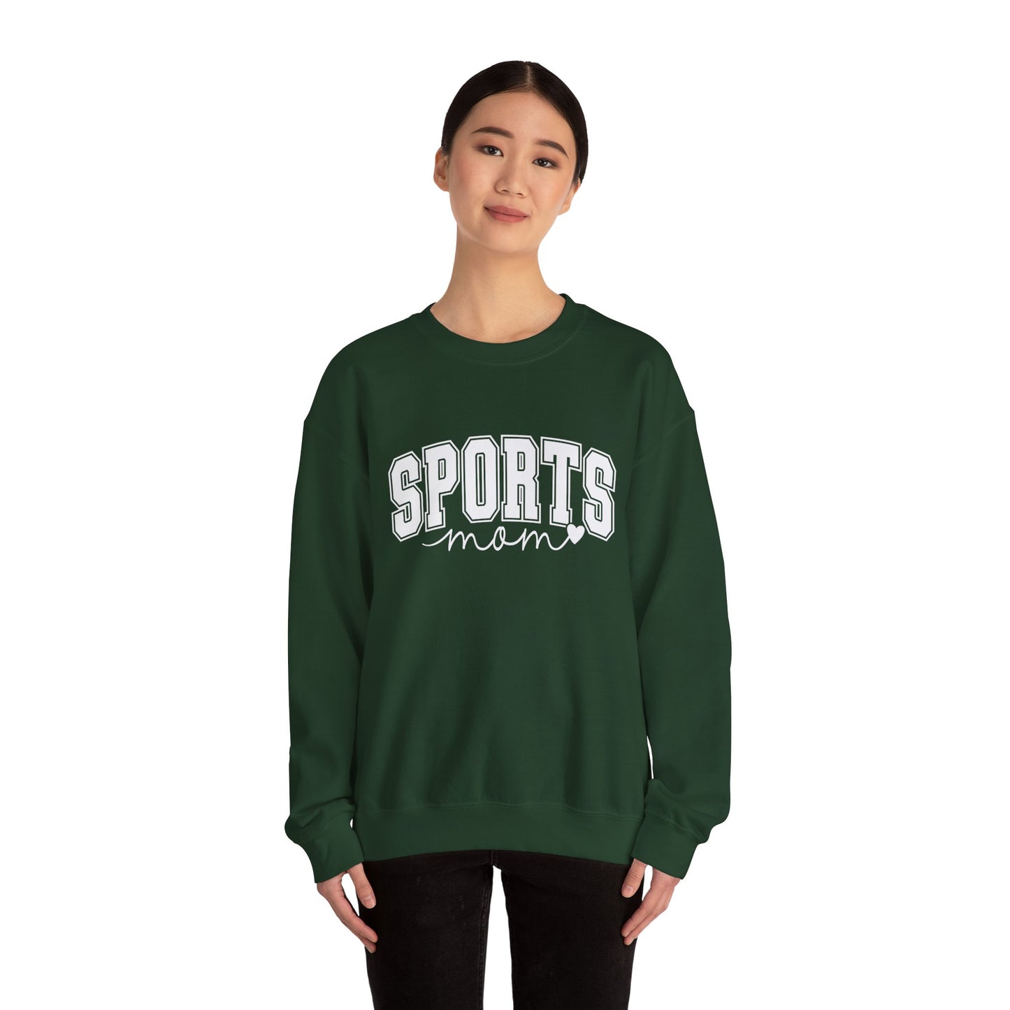 Sports Mom Crewneck Sweatshirt — Athletic Mom Graphic Pullover