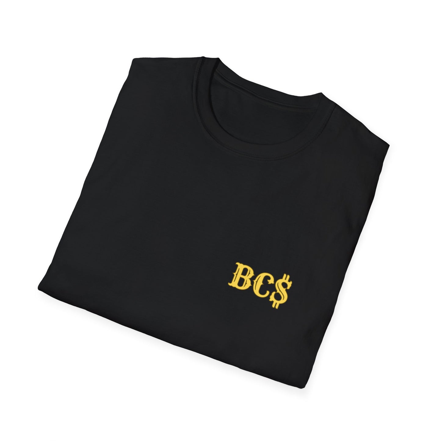 Blue Collar Dollar T‑Shirt — 'BC' Chest Logo & Bold Back Graphic